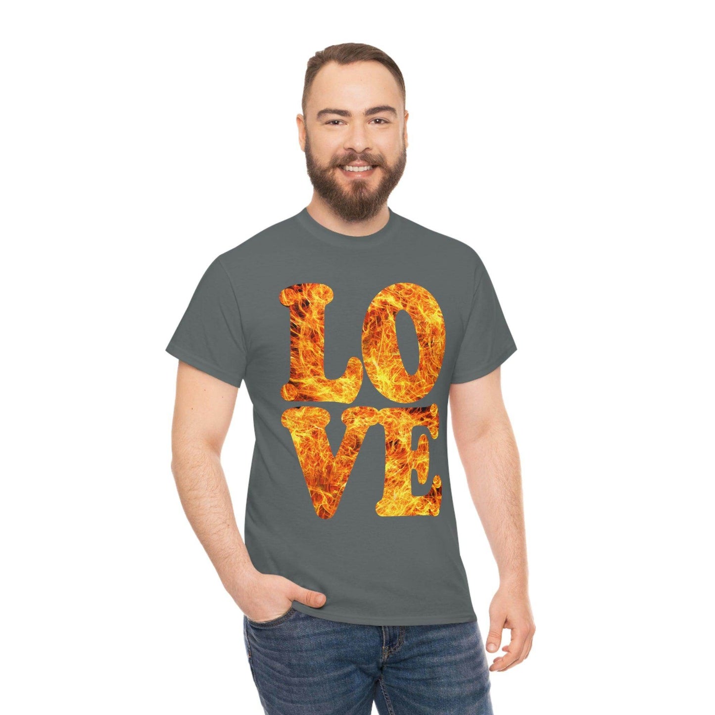 love fire big Tee - Giftsmojo