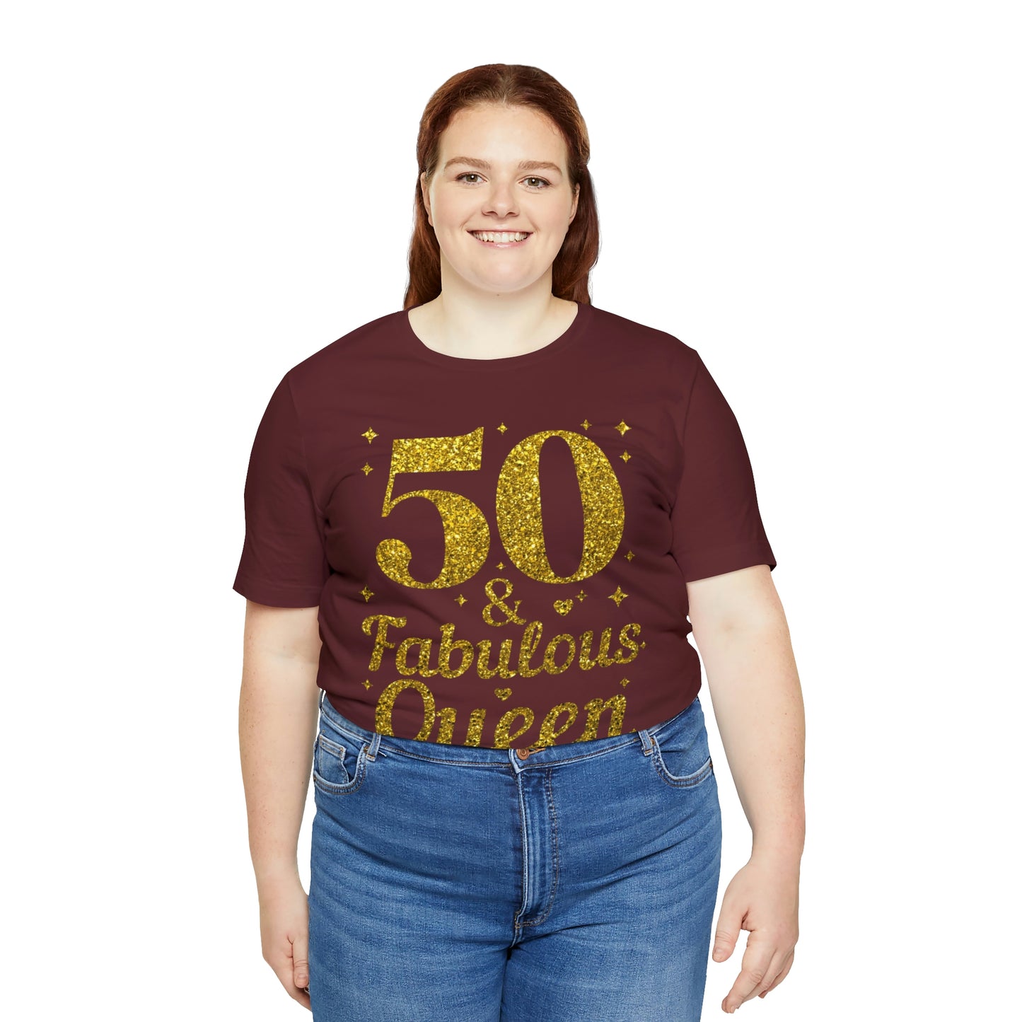 Funny 50th birthday Shirt 50 and Fabulous Queen shirt