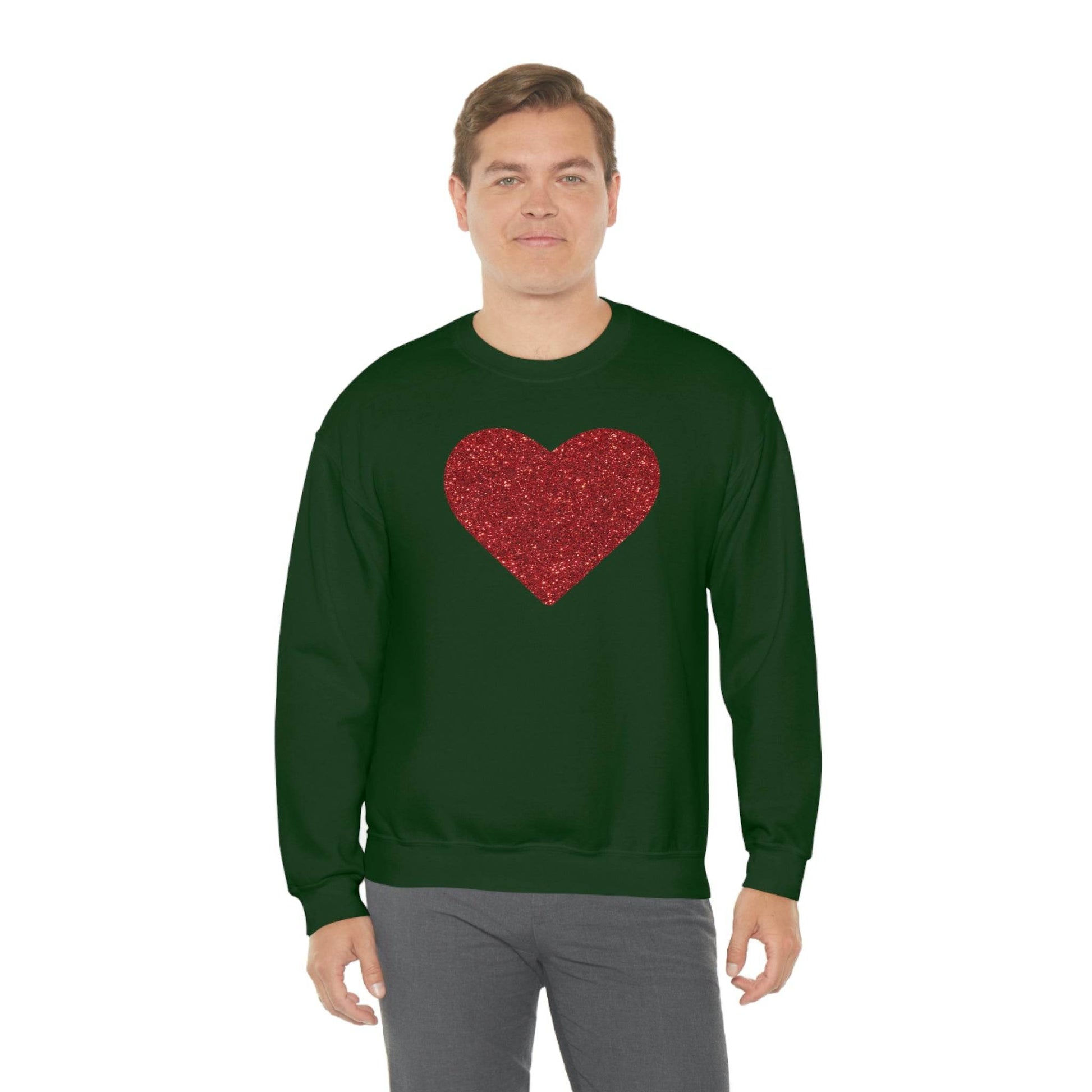 Heart Sweatshirt Love sweatshirt Love Shirt Cute Love Shirt with Heart Valentine sweatshirt - Matching Love shirt Girlfriend gift Boyfriend - Giftsmojo