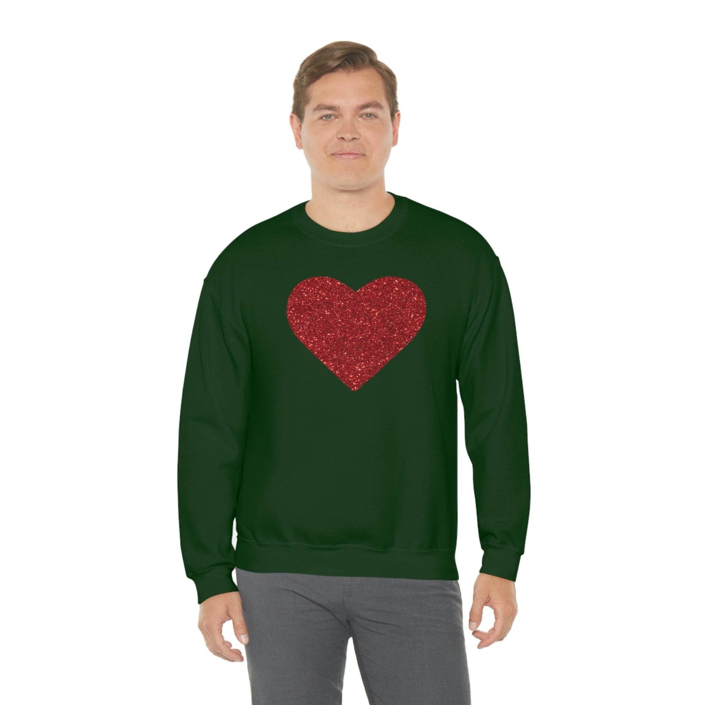 Heart Sweatshirt Love sweatshirt Love Shirt Cute Love Shirt with Heart Valentine sweatshirt - Matching Love shirt Girlfriend gift Boyfriend - Giftsmojo
