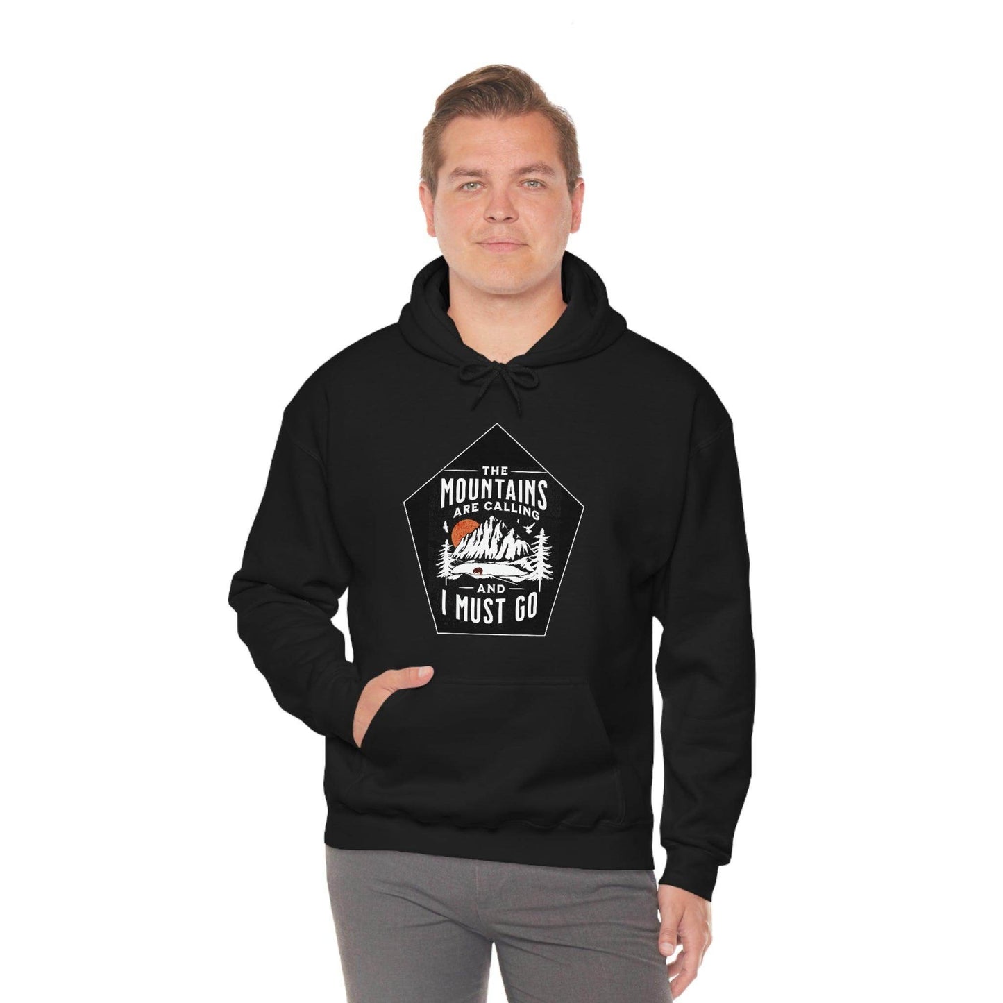 The Mountains are Calling and I Must Go, Hooded Sweatshirt - Giftsmojo
