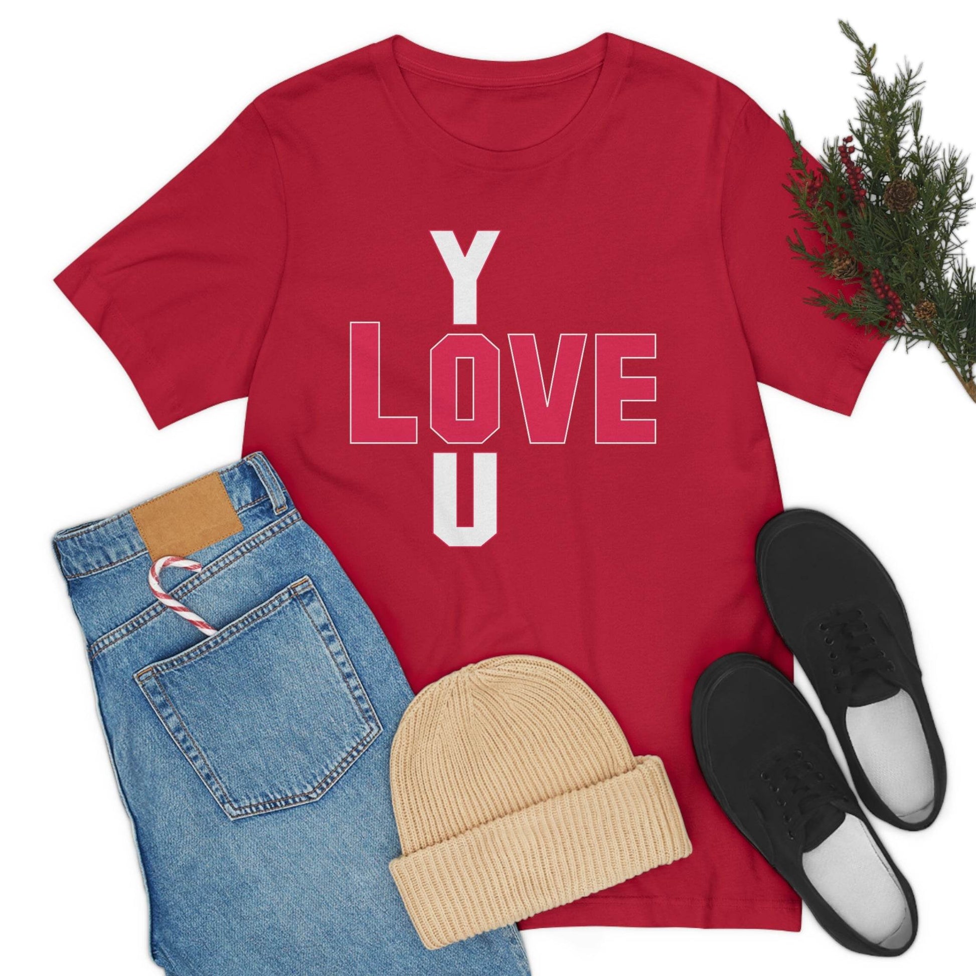 Love you Tshirt - Giftsmojo