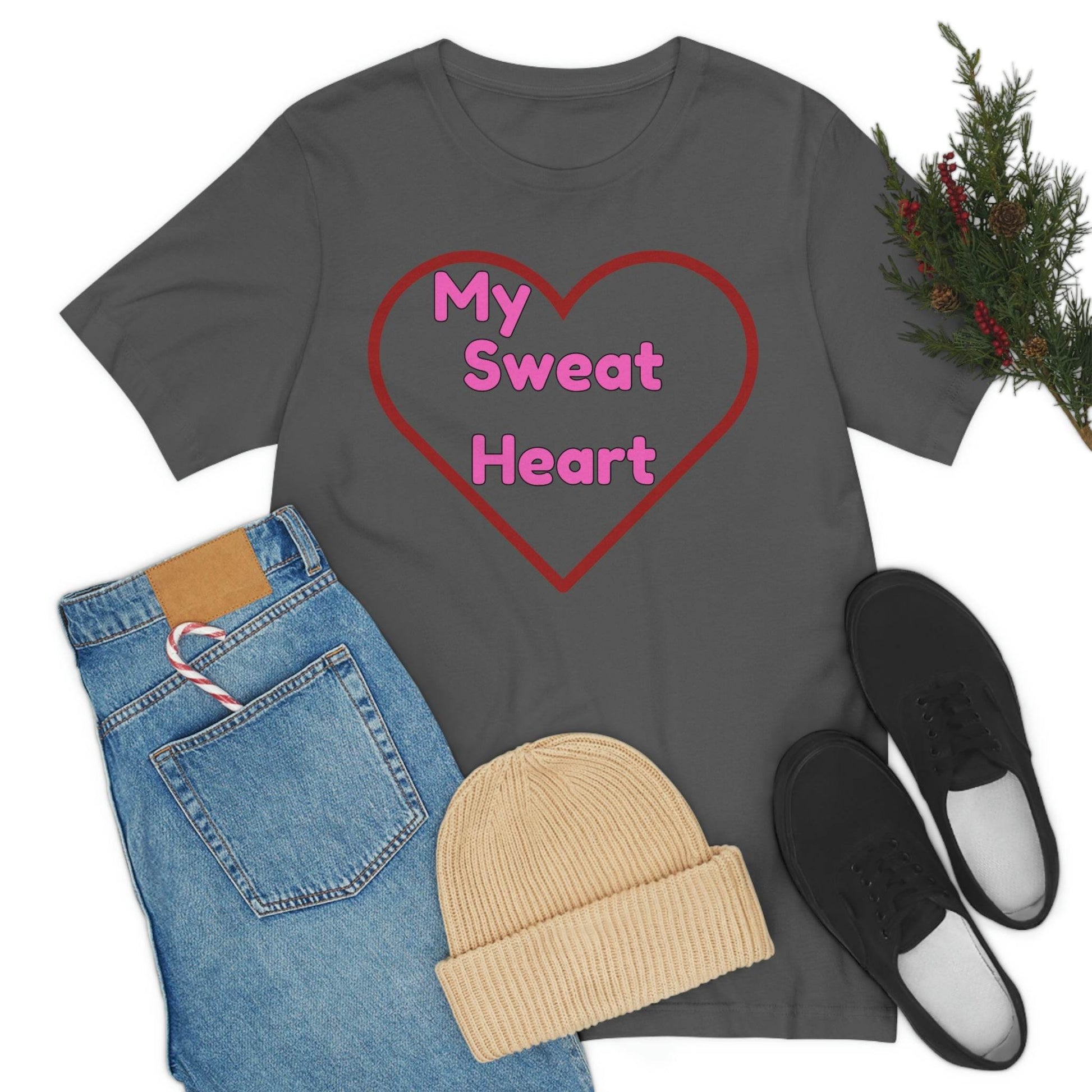 My Sweat Heart - Love shirt - Gift for wife - Gift for Husband - Gift for Girlfriend and Boyfriend - Giftsmojo