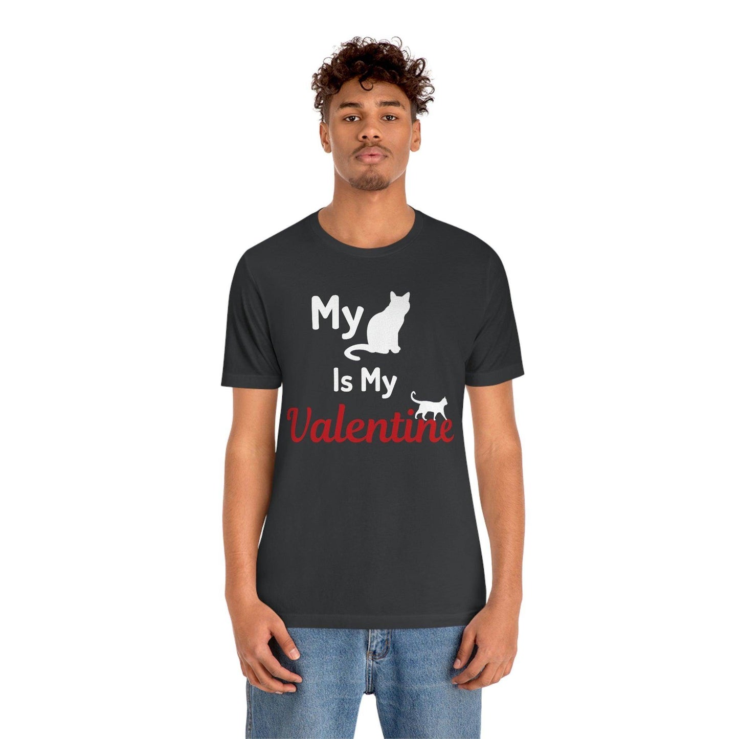 My Cat is My Valentine, Pet lover Valentine shirt - Cute cat lover shirt - gift for cat lovers - Giftsmojo