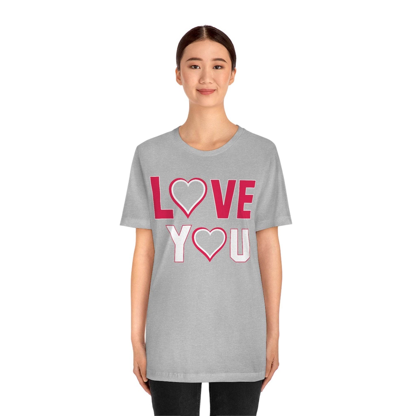love you heart Tee - Giftsmojo