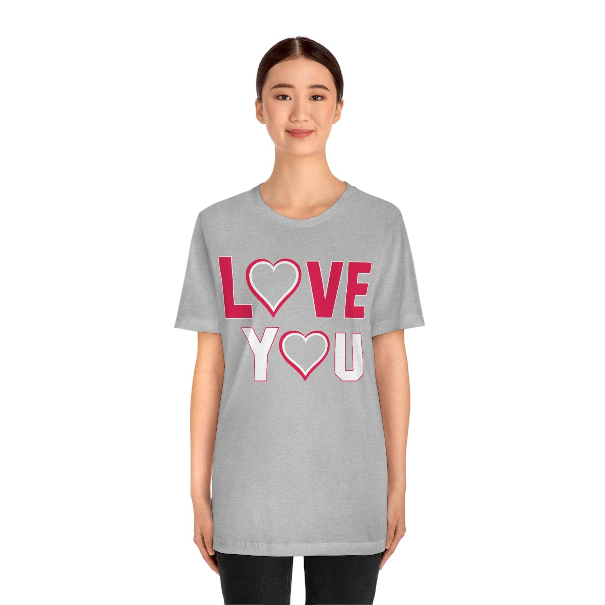love you heart Tee - Giftsmojo