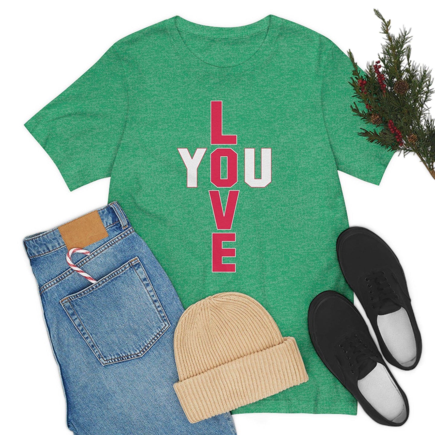 T-shape Love you Tee - Giftsmojo