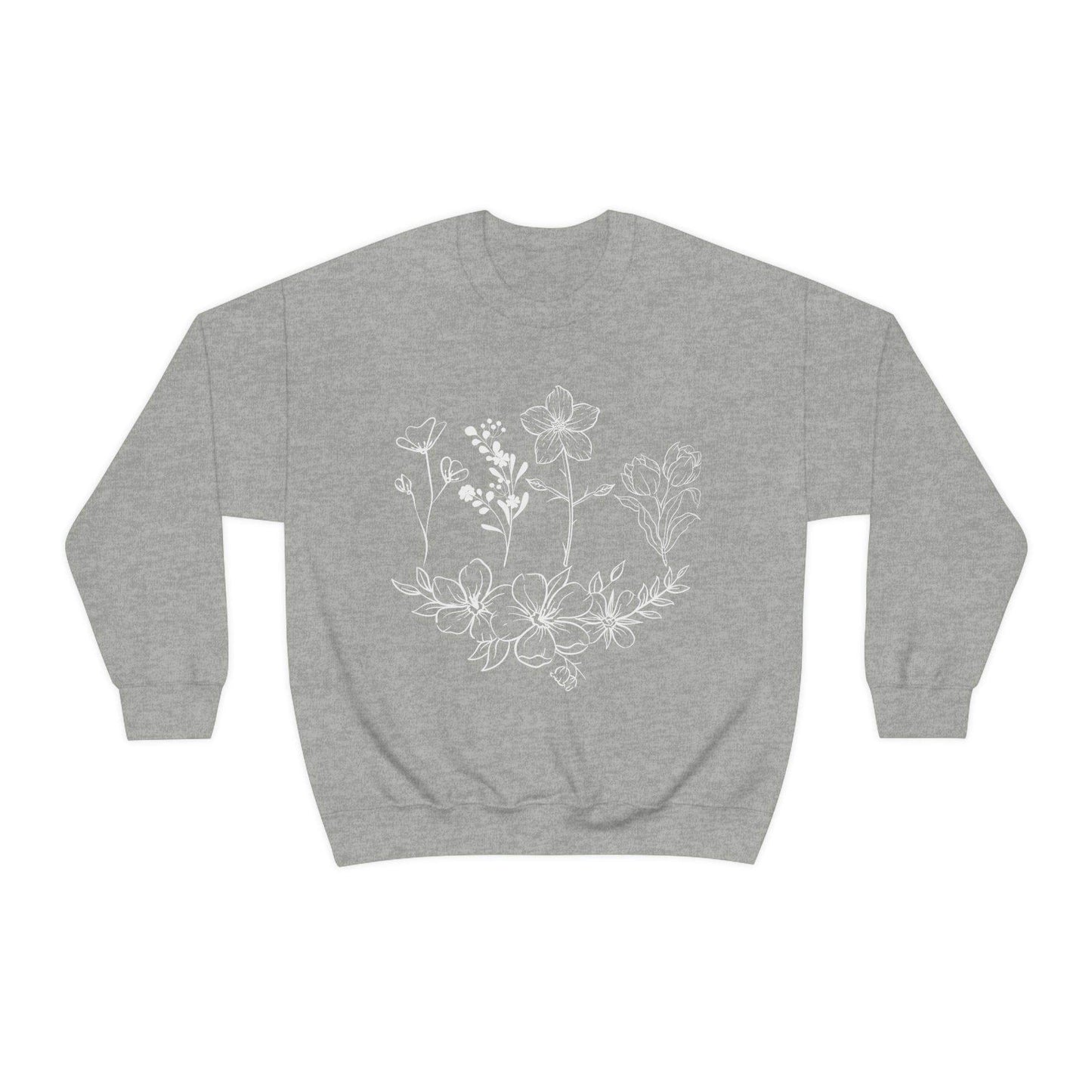 Flower sweatshirt, Vintage Flower Shirt, Vintage Botanical Shirt, plant sweatshirt, - Giftsmojo