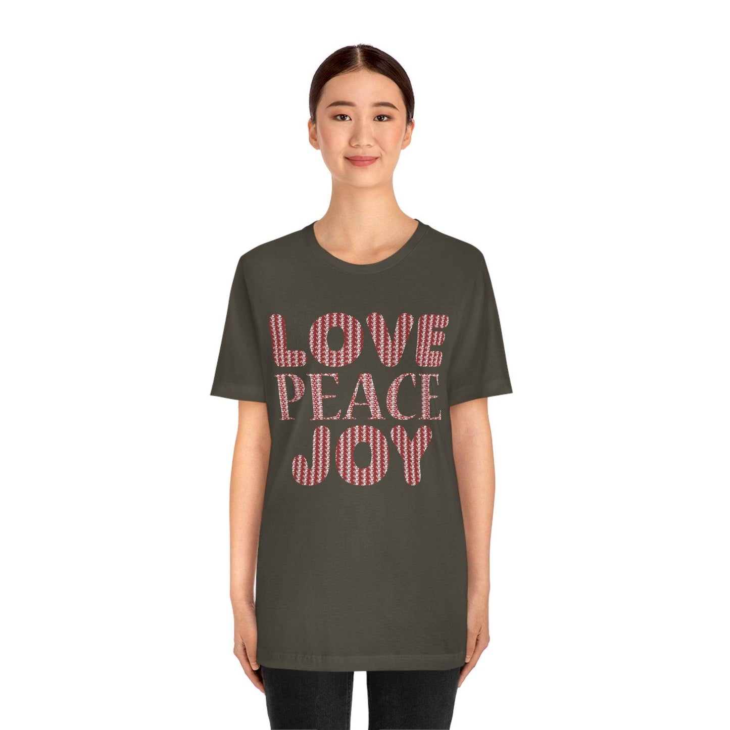 love peace joy Tee - Giftsmojo