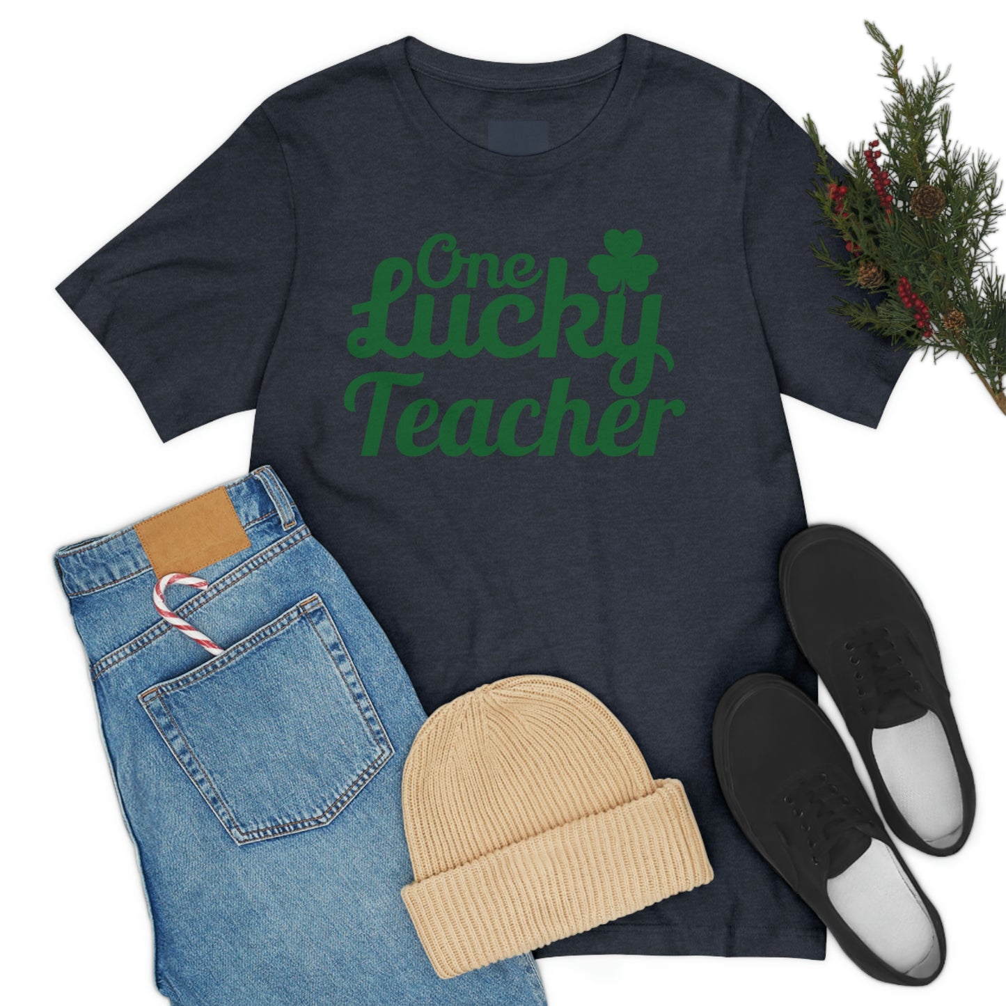 One Lucky Teacher Shirt feeling Lucky St Patrick's Day shirt - Funny St Paddy's day Funny Shirt