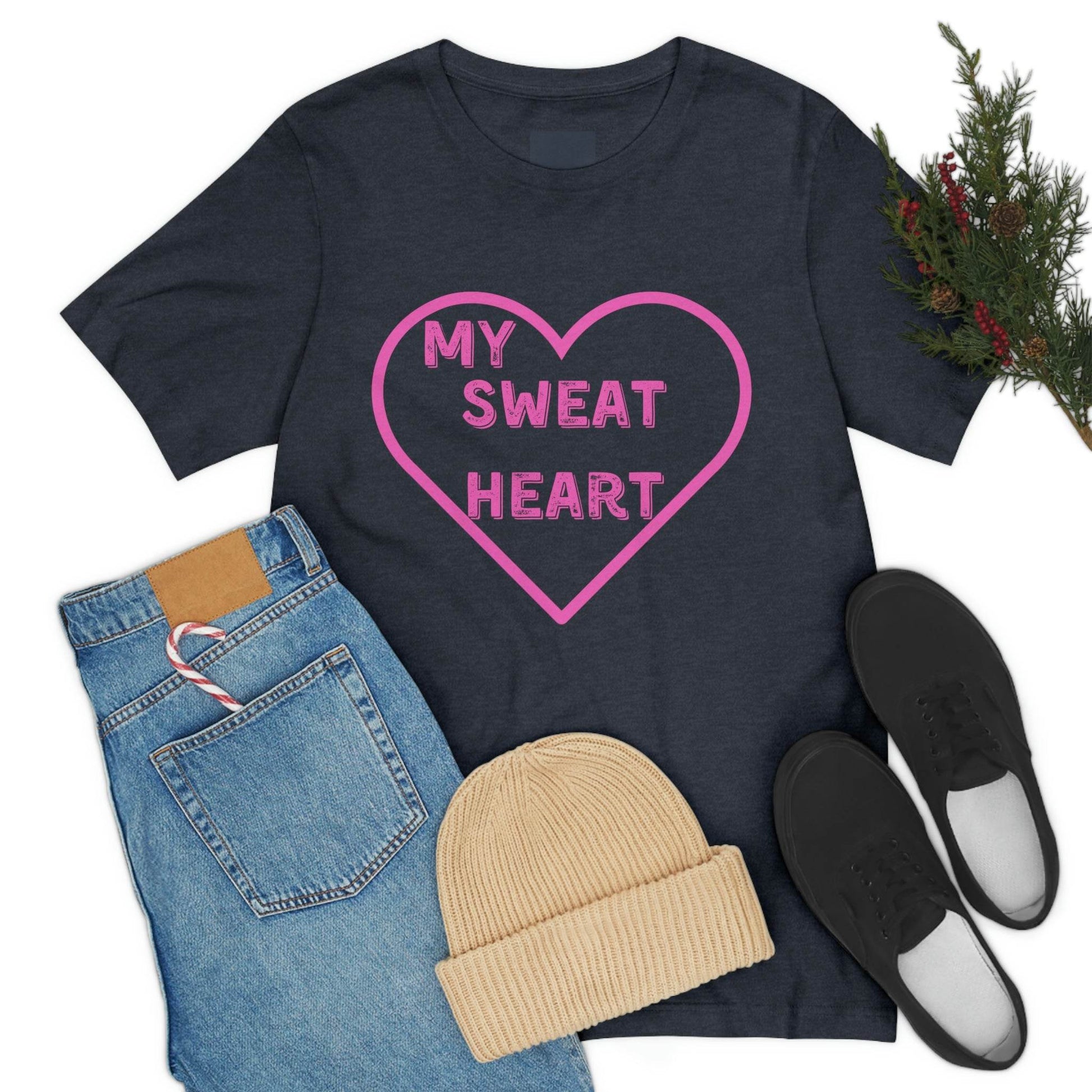 My Sweat Heart - Love shirt - Gift for wife - Gift for Husband - Gift for Girlfriend and Boyfriend - Anniversary gift - Giftsmojo