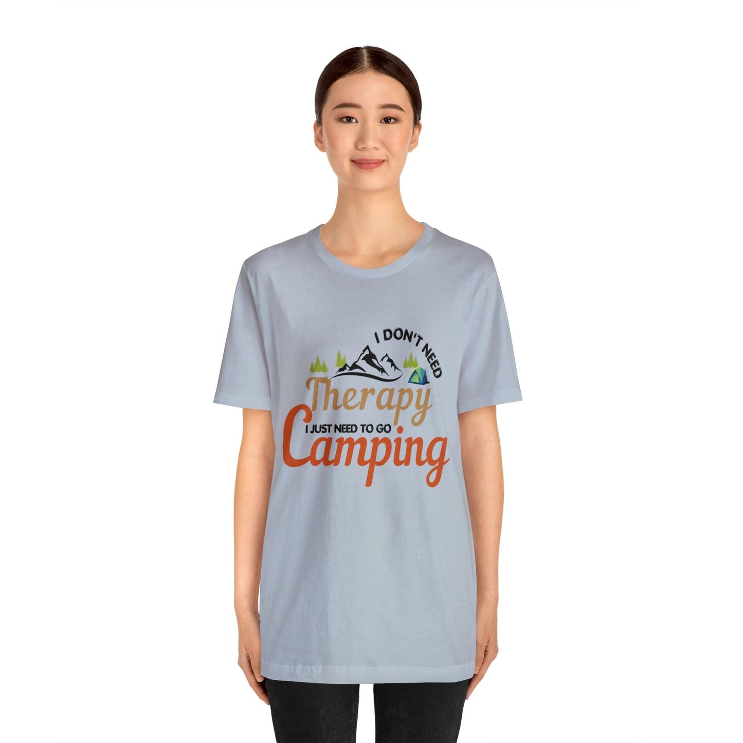 I don't need therapy I just need to go camping, camping shirt, dad shirt, dad gift, gift for outdoor lover, fishing gift nature lover shirt