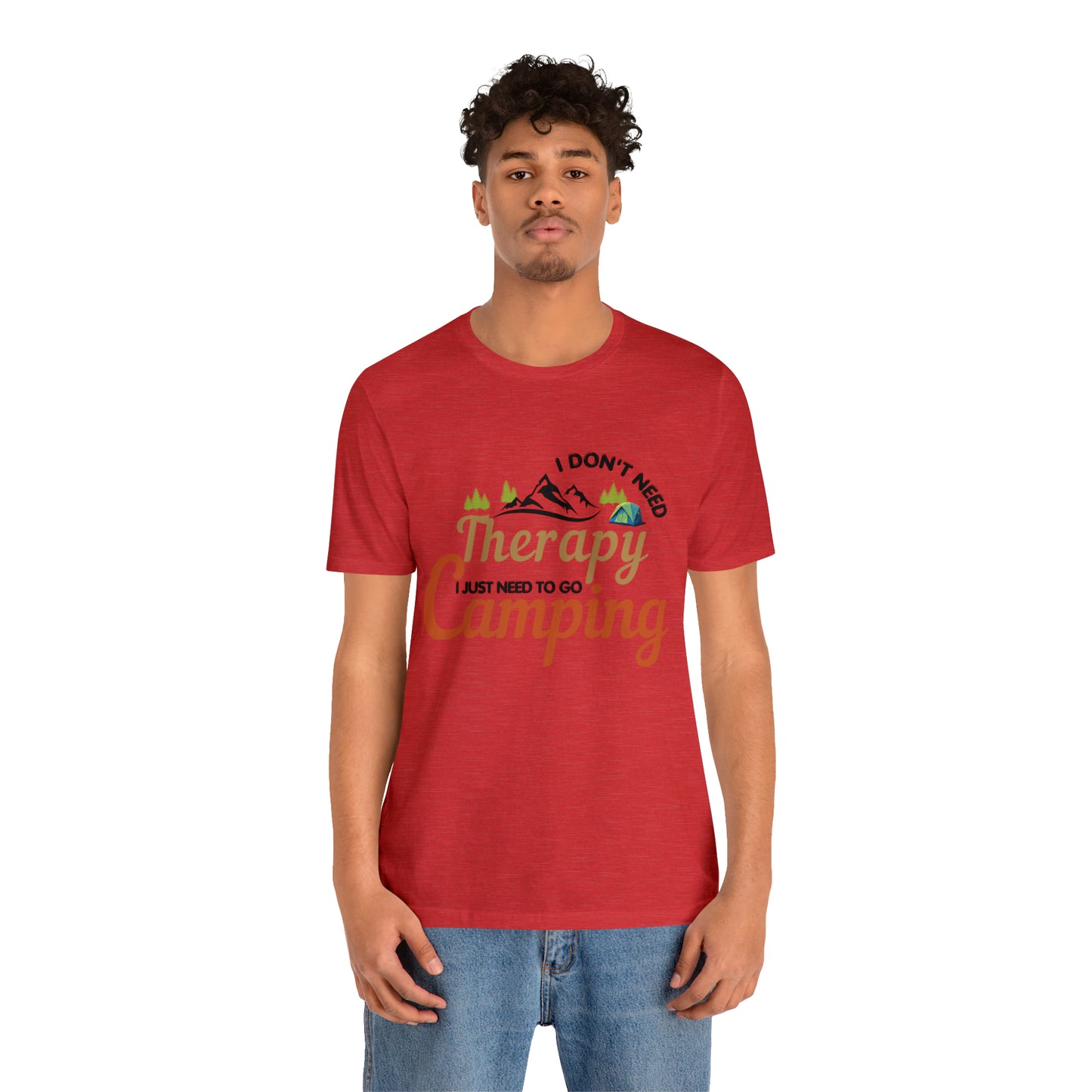 I don't need therapy I just need to go camping, camping shirt, dad shirt, dad gift, gift for outdoor lover, fishing gift nature lover shirt
