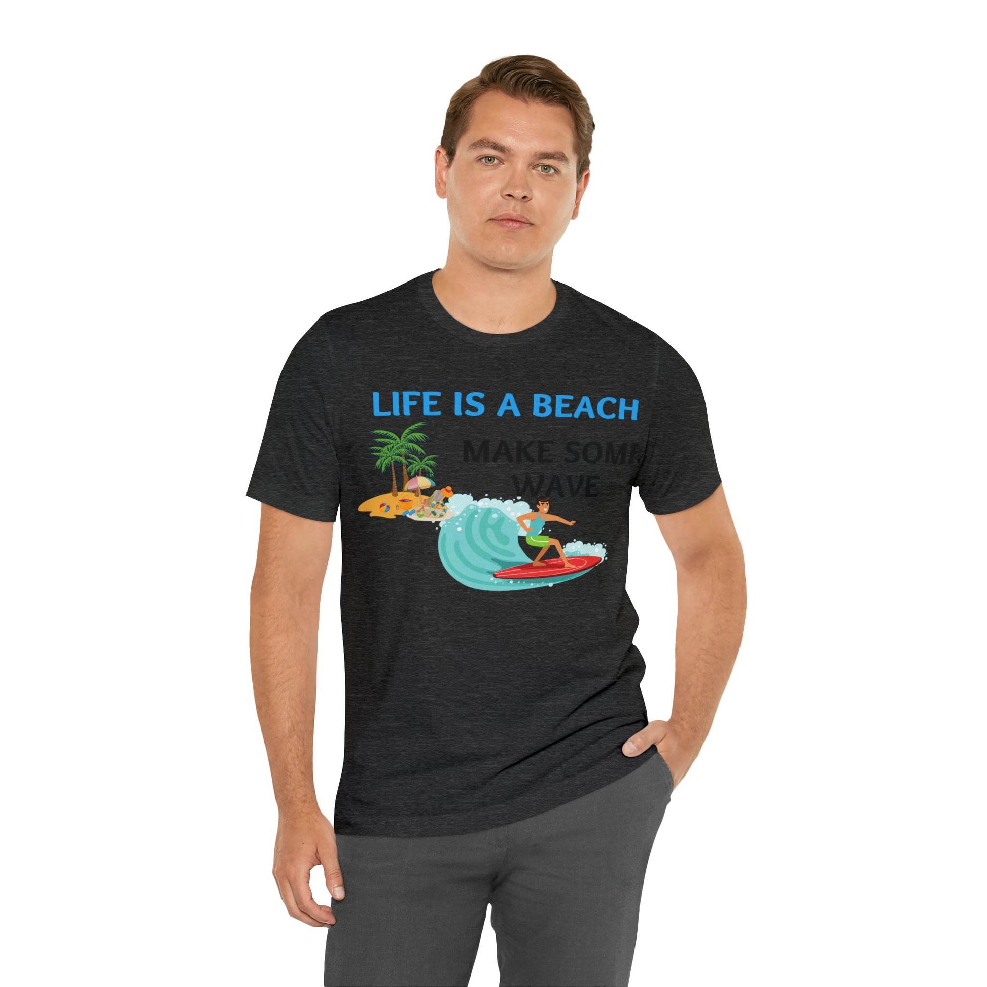 Life is a Beach shirt, Beach t-shirt, Summer shirt, Relaxing beachwear, Coastal fashion, Beach-inspired clothing, Beach adventure apparel - Giftsmojo