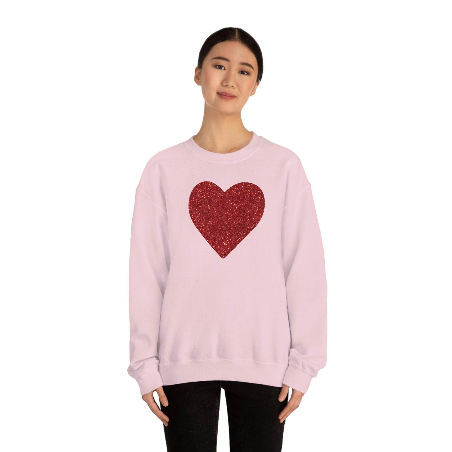 Heart Sweatshirt Love sweatshirt Love Shirt Cute Love Shirt with Heart Valentine sweatshirt - Matching Love shirt Girlfriend gift Boyfriend - Giftsmojo
