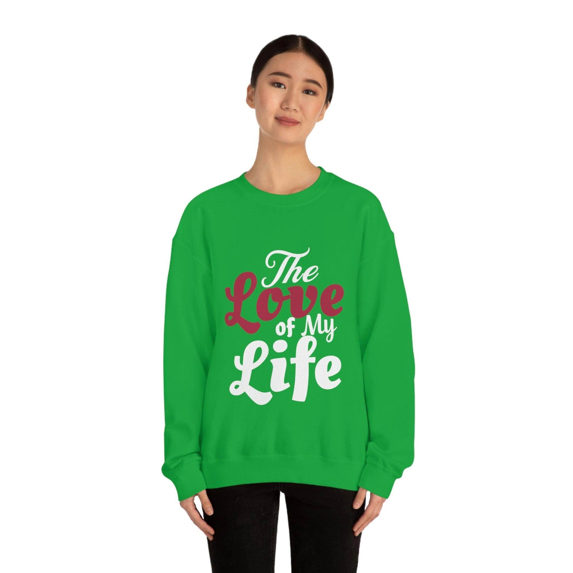 Love Sweatshirt, Love Shirt, Gift For Fiance, Newlywed Gift, Gift For Wife, Engagement Shirt,The Love of My Life, Valentine's day gift - Giftsmojo