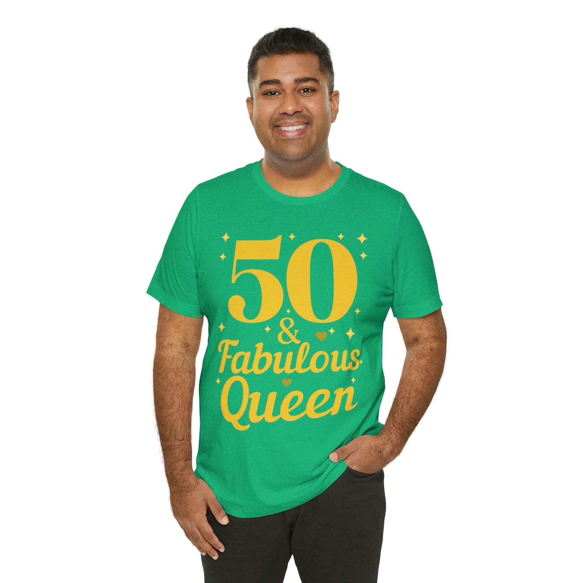 50 and Fabulous Queen shirt, Funny 50th birthday shirt - Giftsmojo