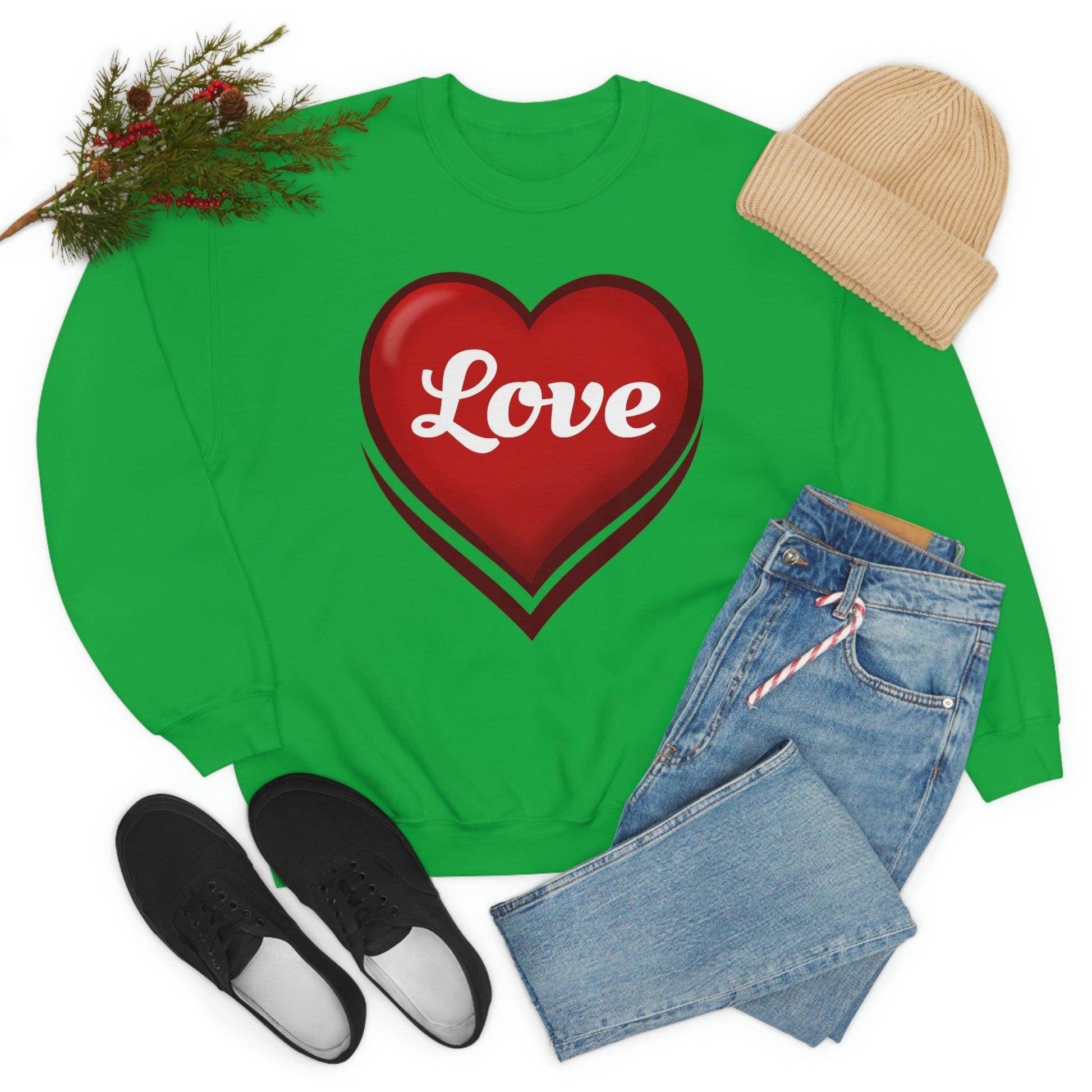Love Sweatshirt, Valentine's Gift, - Giftsmojo