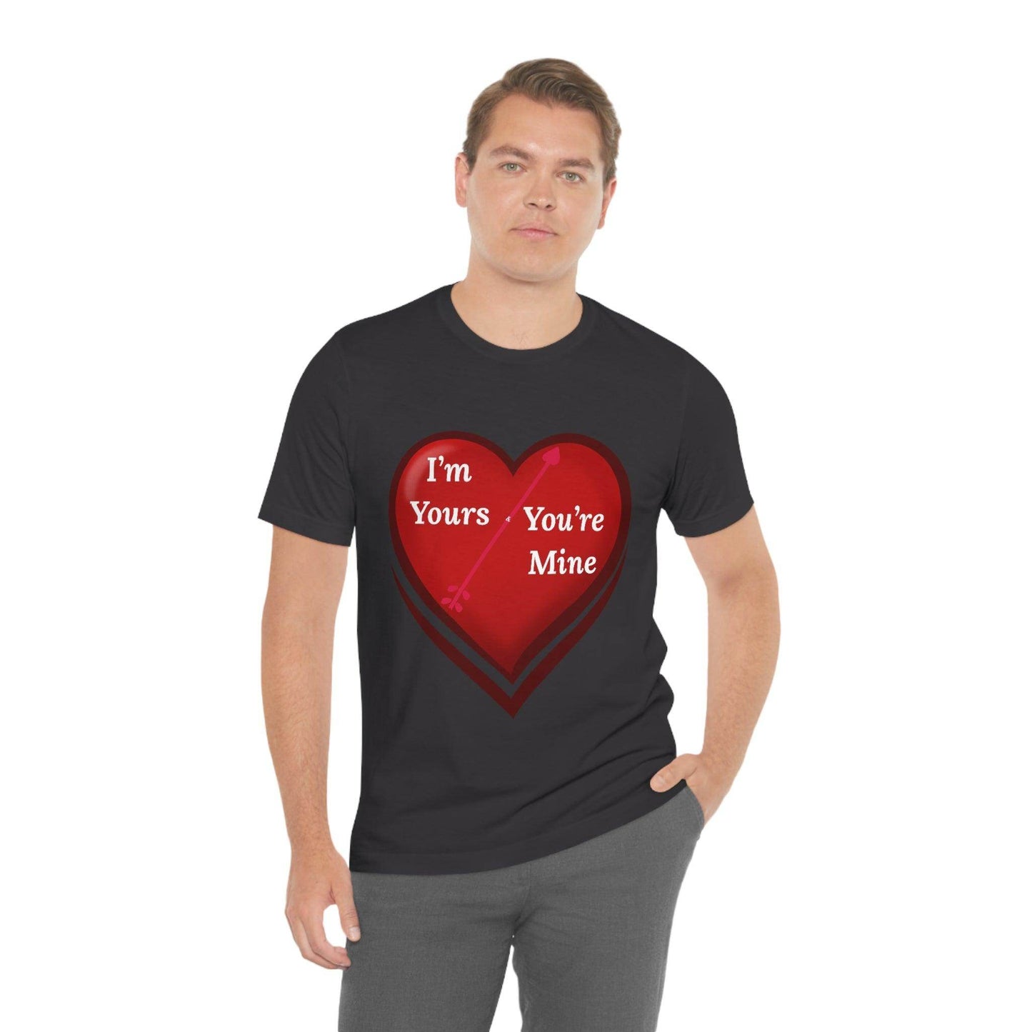 I'm Yours and You're Mine Heart Tee - Giftsmojo