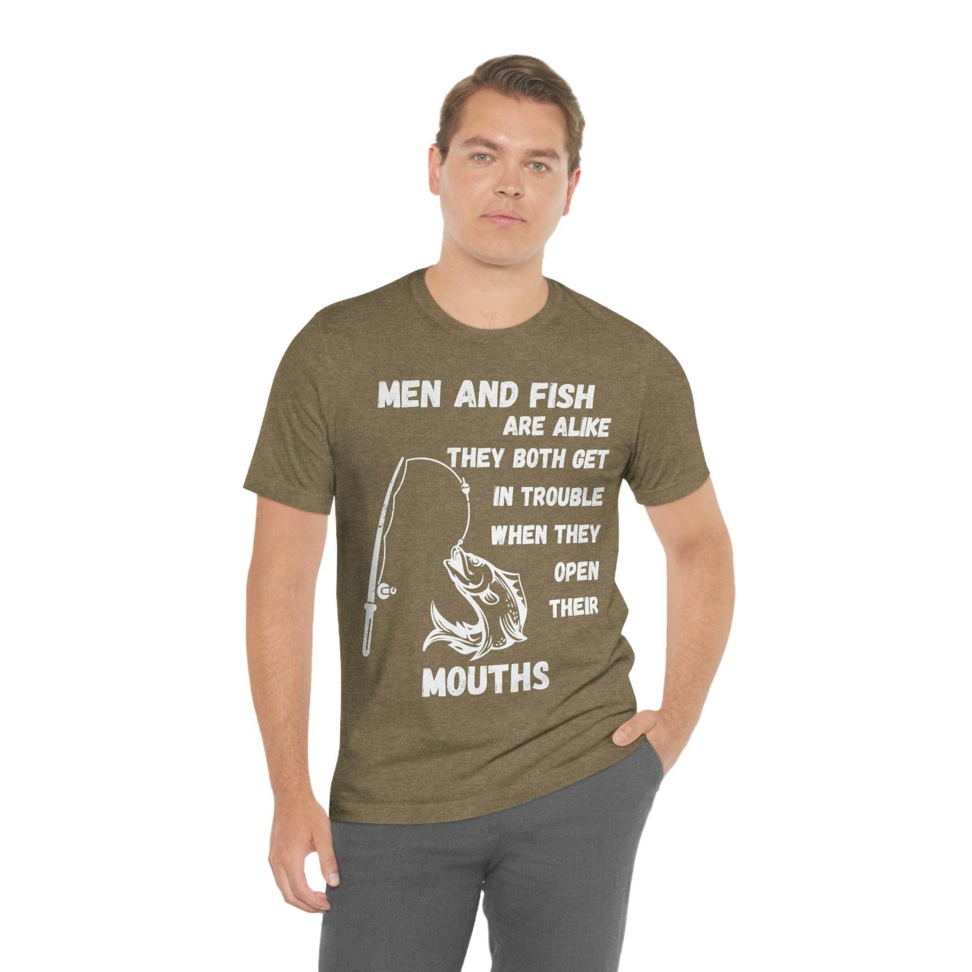 Men and Fish are Alike - Funny fishing shirt - Giftsmojo