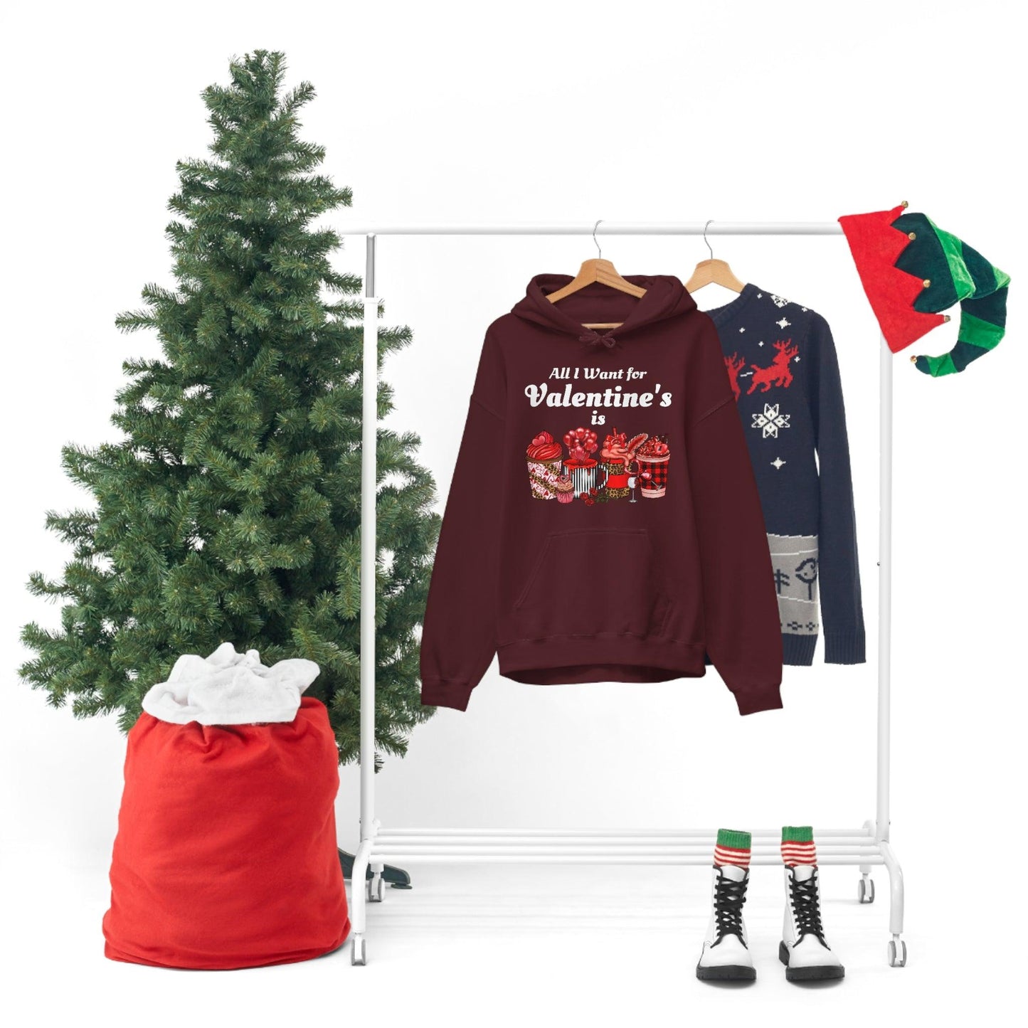 All I want for Valentine's is Coffee Hooded Sweatshirt