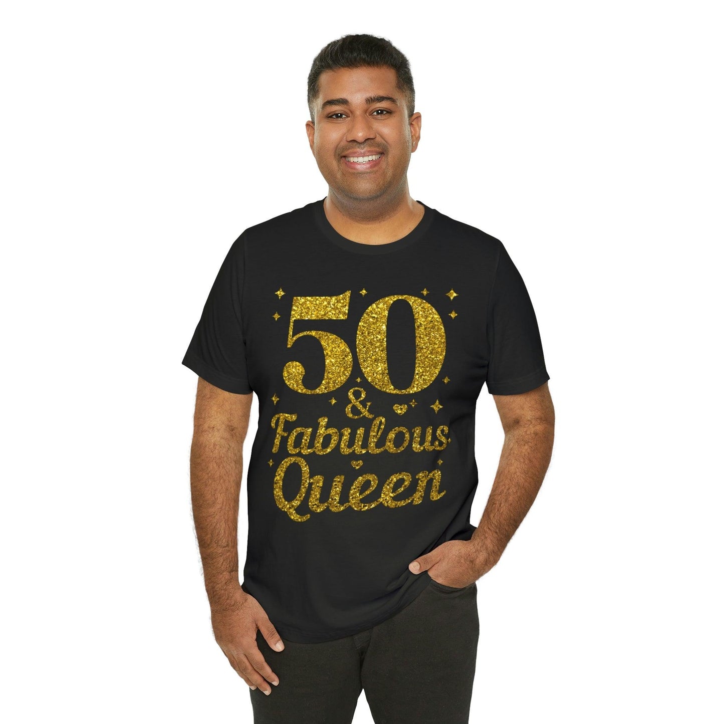 50 and Fabulous Queen shirt, Funny 50th birthday shirt, 50th birthday Tshirt, birthday queen shirt, Gift for 50th birthday, Vintage shirt, birthday gift, birthday girl shirt, mom’s birthday gift - Giftsmojo