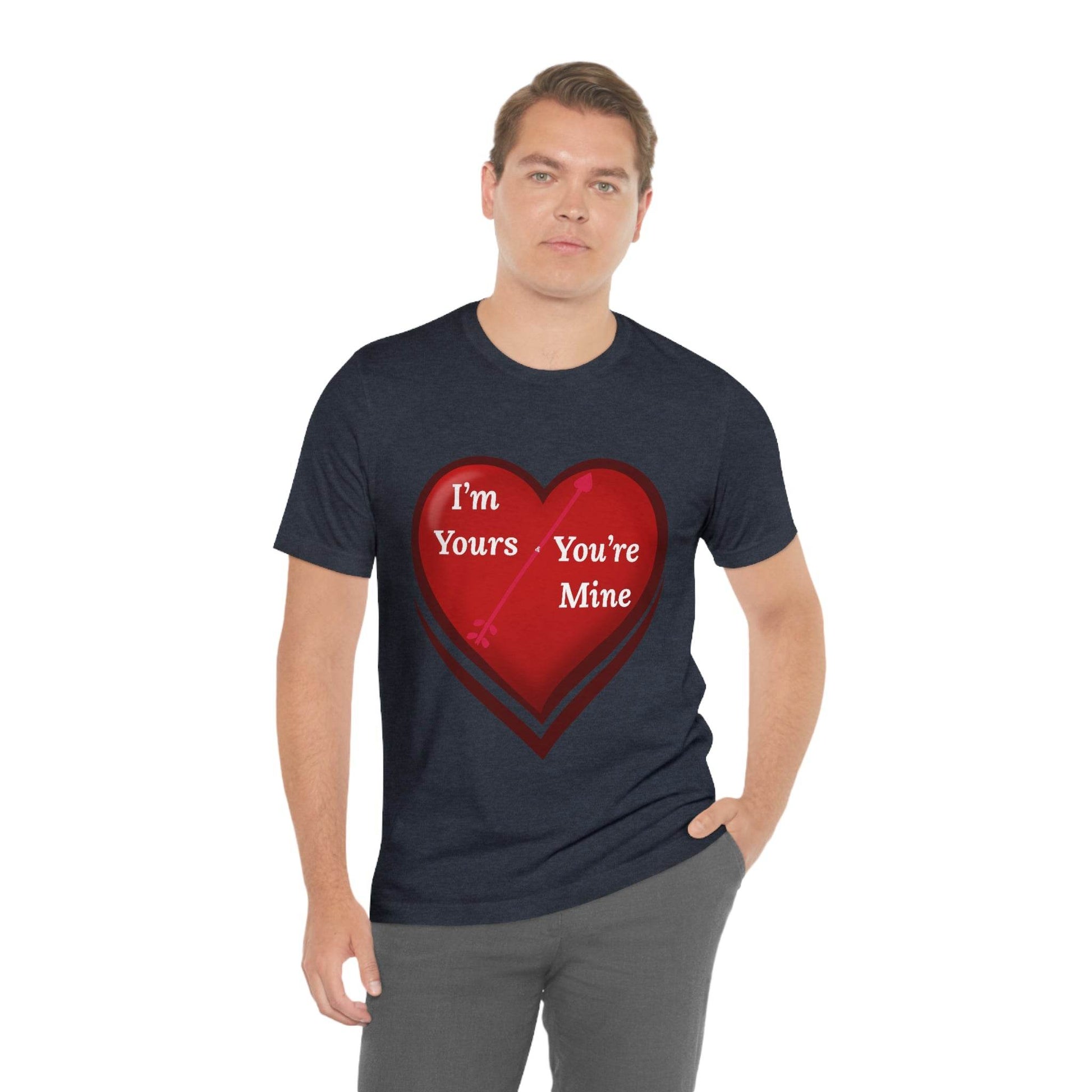 I'm Yours and You're Mine Heart Tee - Giftsmojo