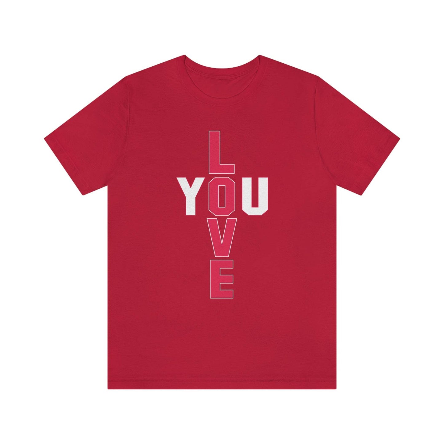 T-shape Love you Tee - Giftsmojo