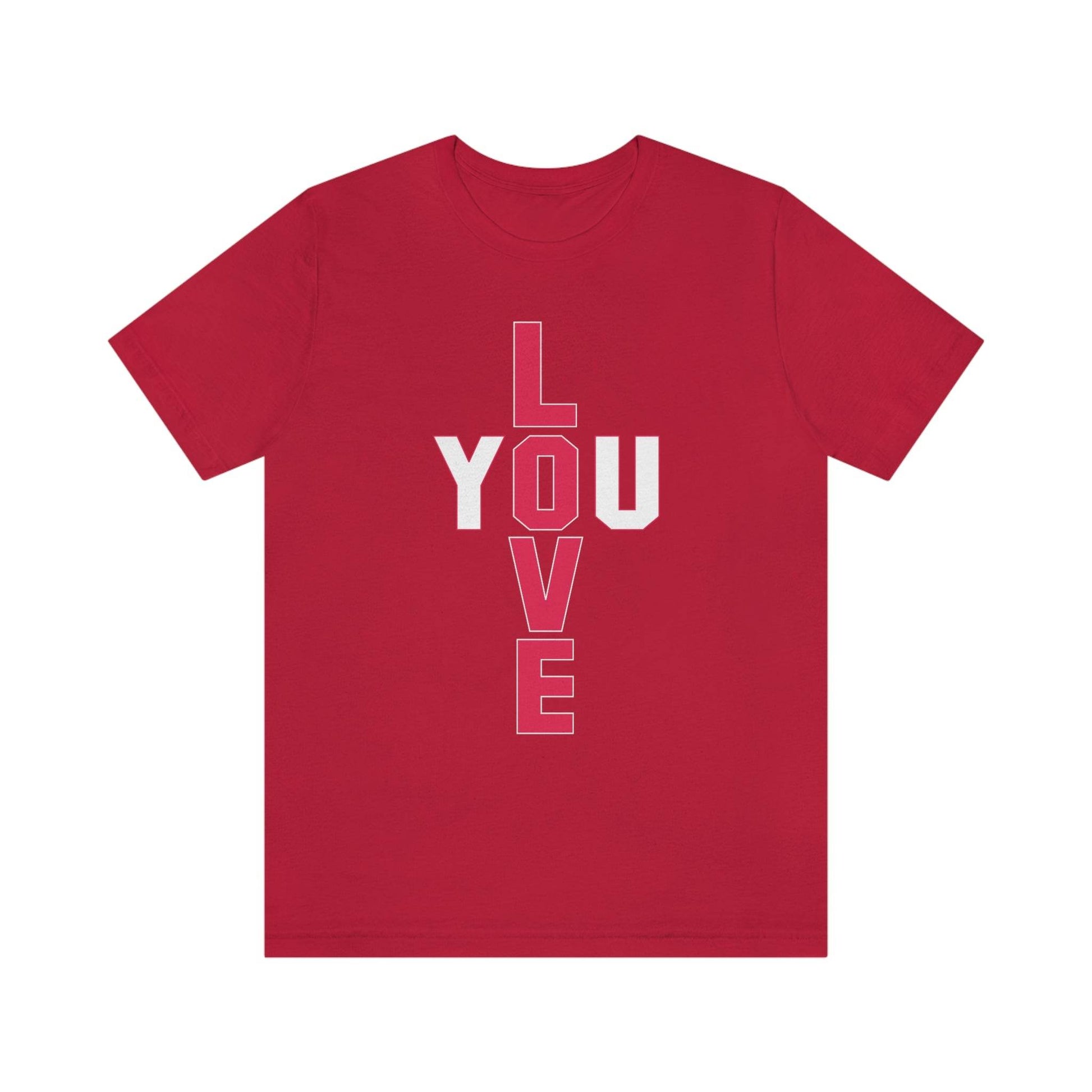 T-shape Love you Tee - Giftsmojo