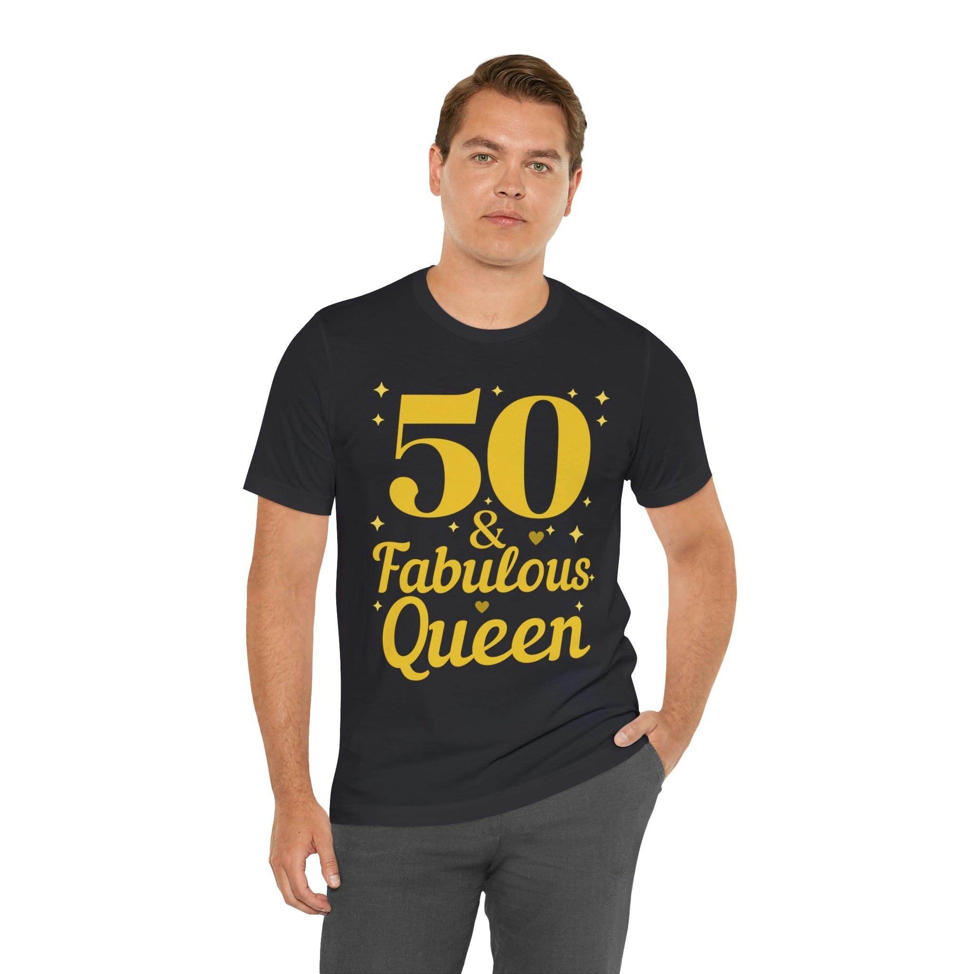 50 and Fabulous Queen shirt, Funny 50th birthday shirt - Giftsmojo