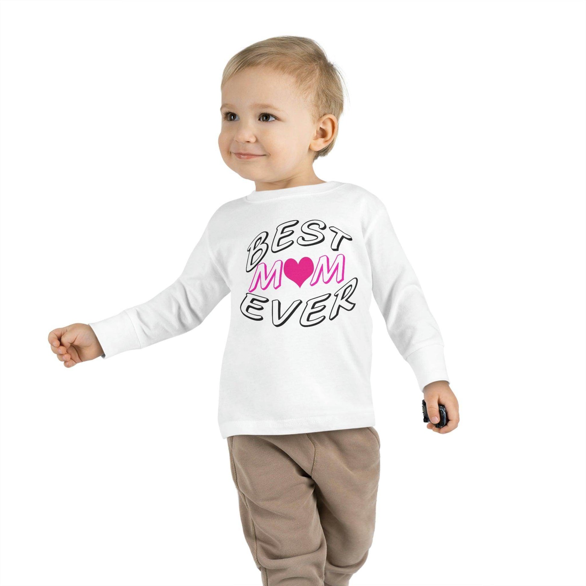Best Mom Ever toddler long-sleeve tee - Toddler shirt - Giftsmojo
