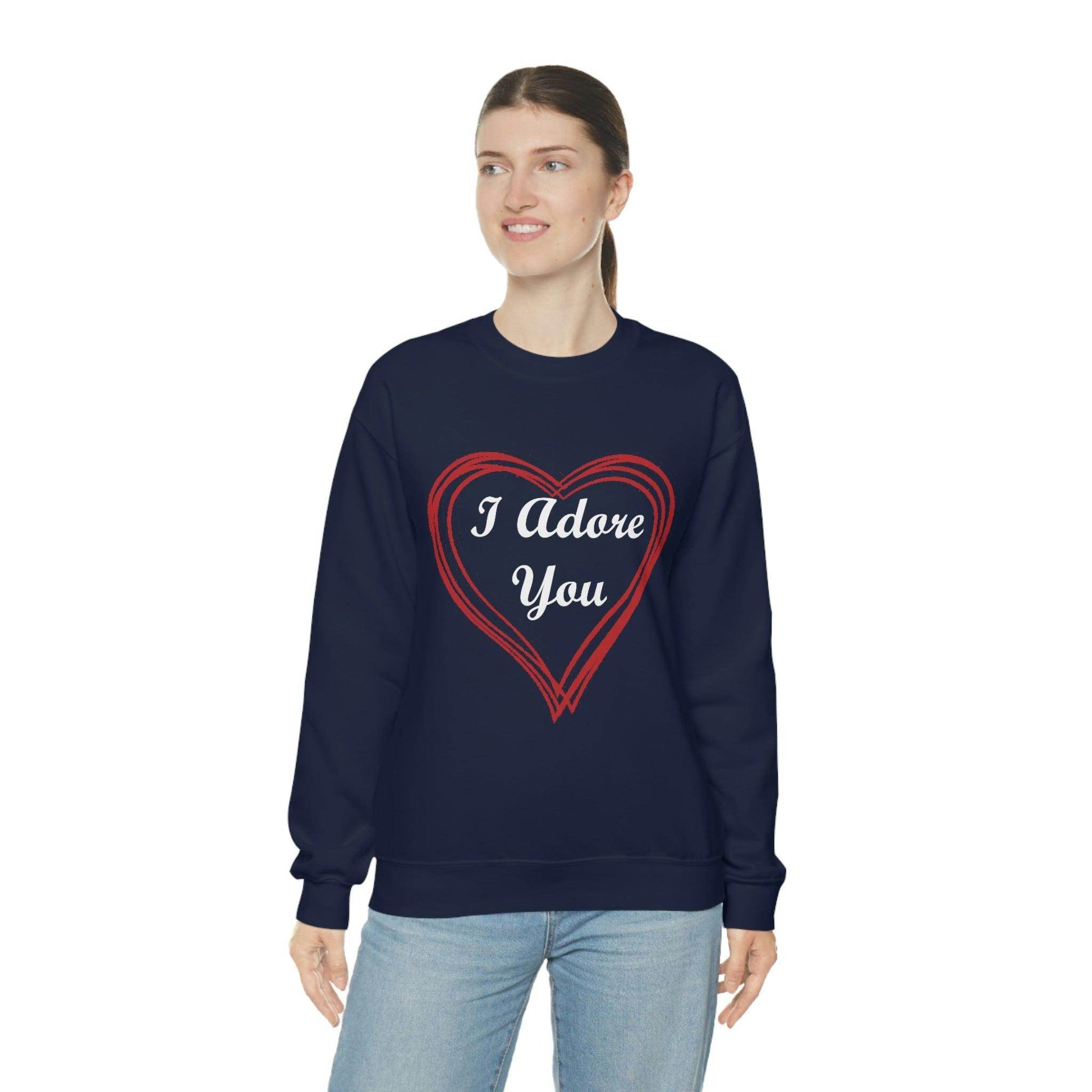I Adore You Crewneck Sweatshirt - Giftsmojo