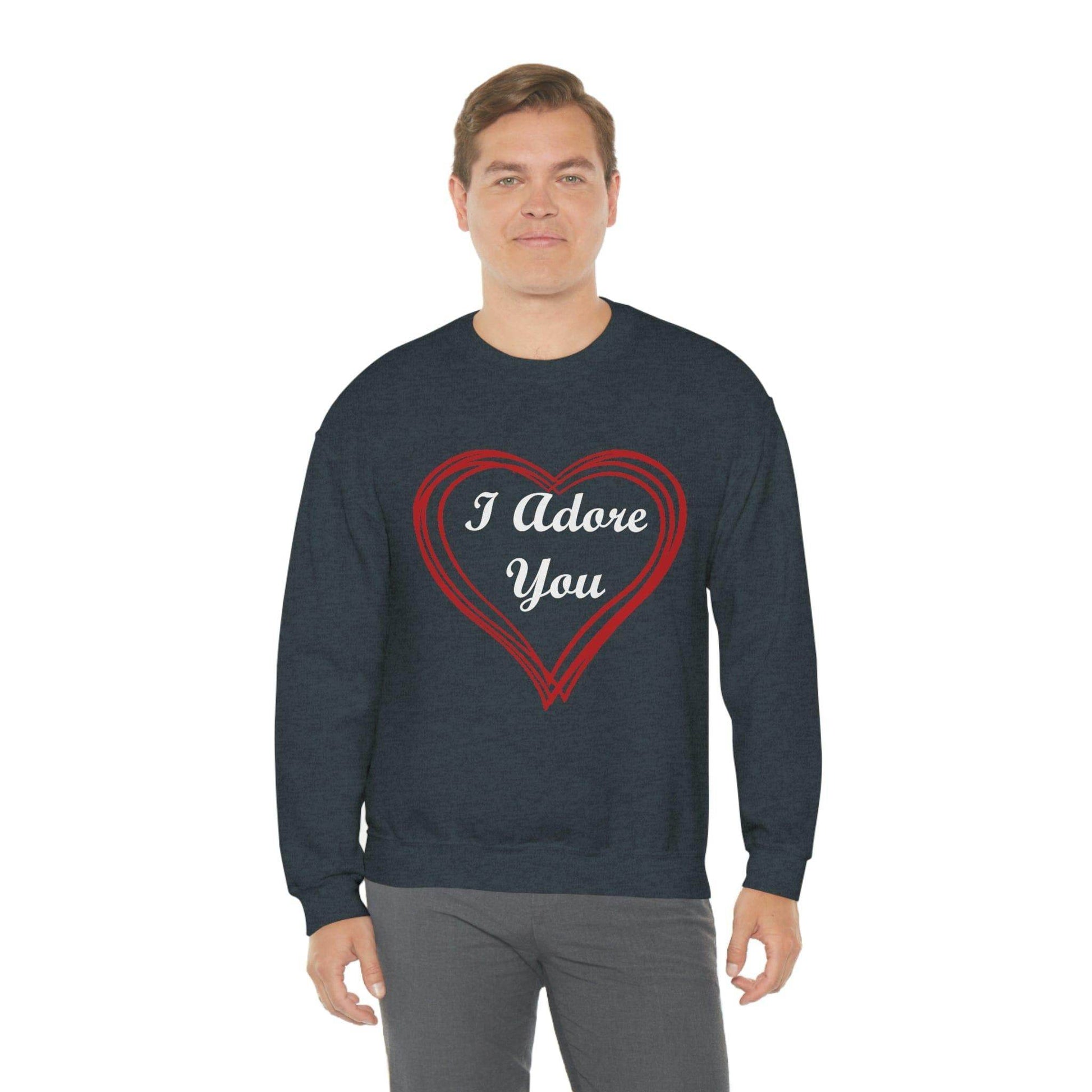I Adore You Crewneck Sweatshirt - Giftsmojo