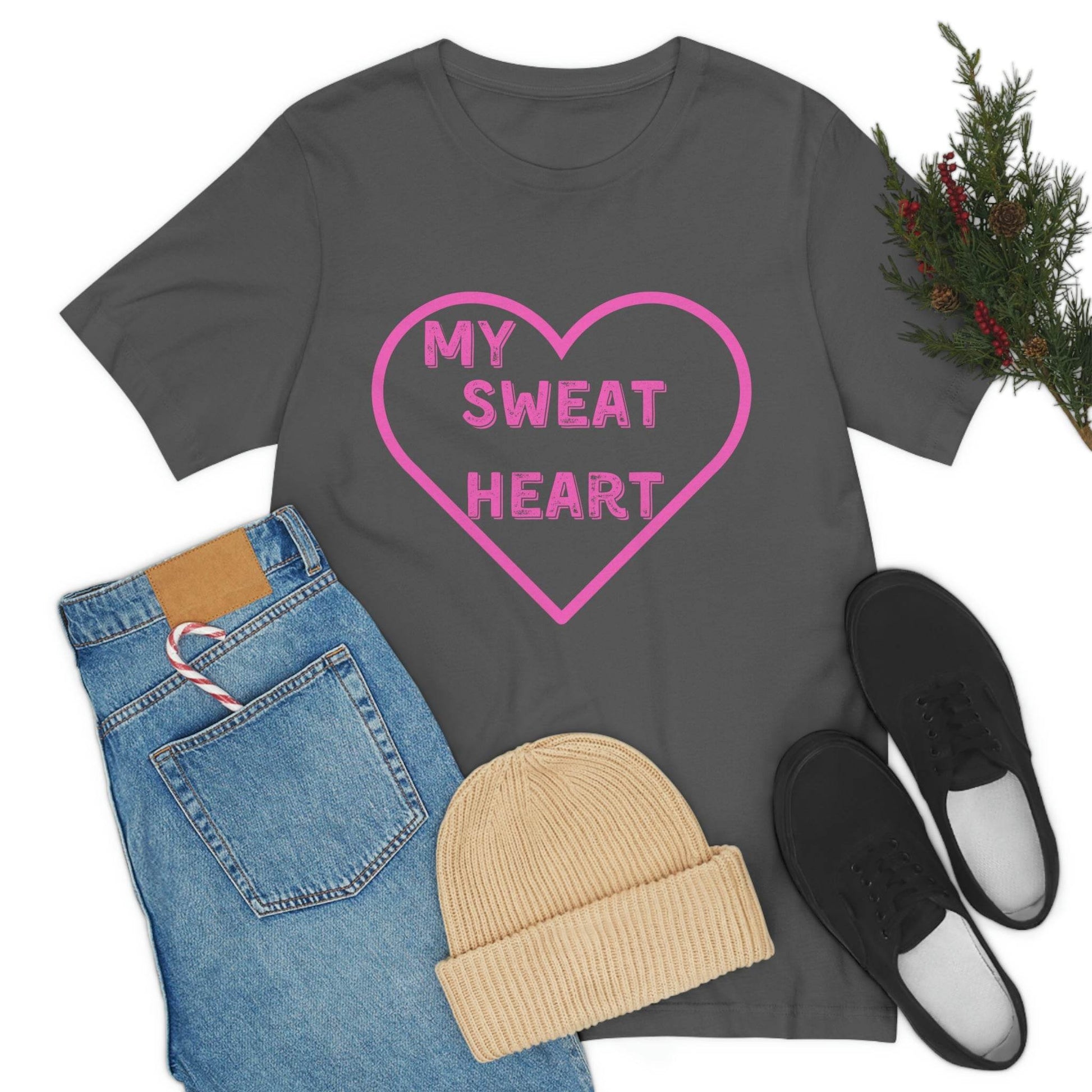 My Sweat Heart - Love shirt - Gift for wife - Gift for Husband - Gift for Girlfriend and Boyfriend - Anniversary gift - Giftsmojo