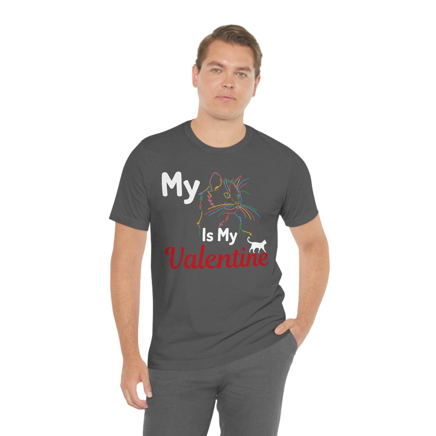 My Cat is My Valentine, Cute Pet lover Valentine shirt - Cute Cat lover shirt - Cat Mom shirt - Giftsmojo