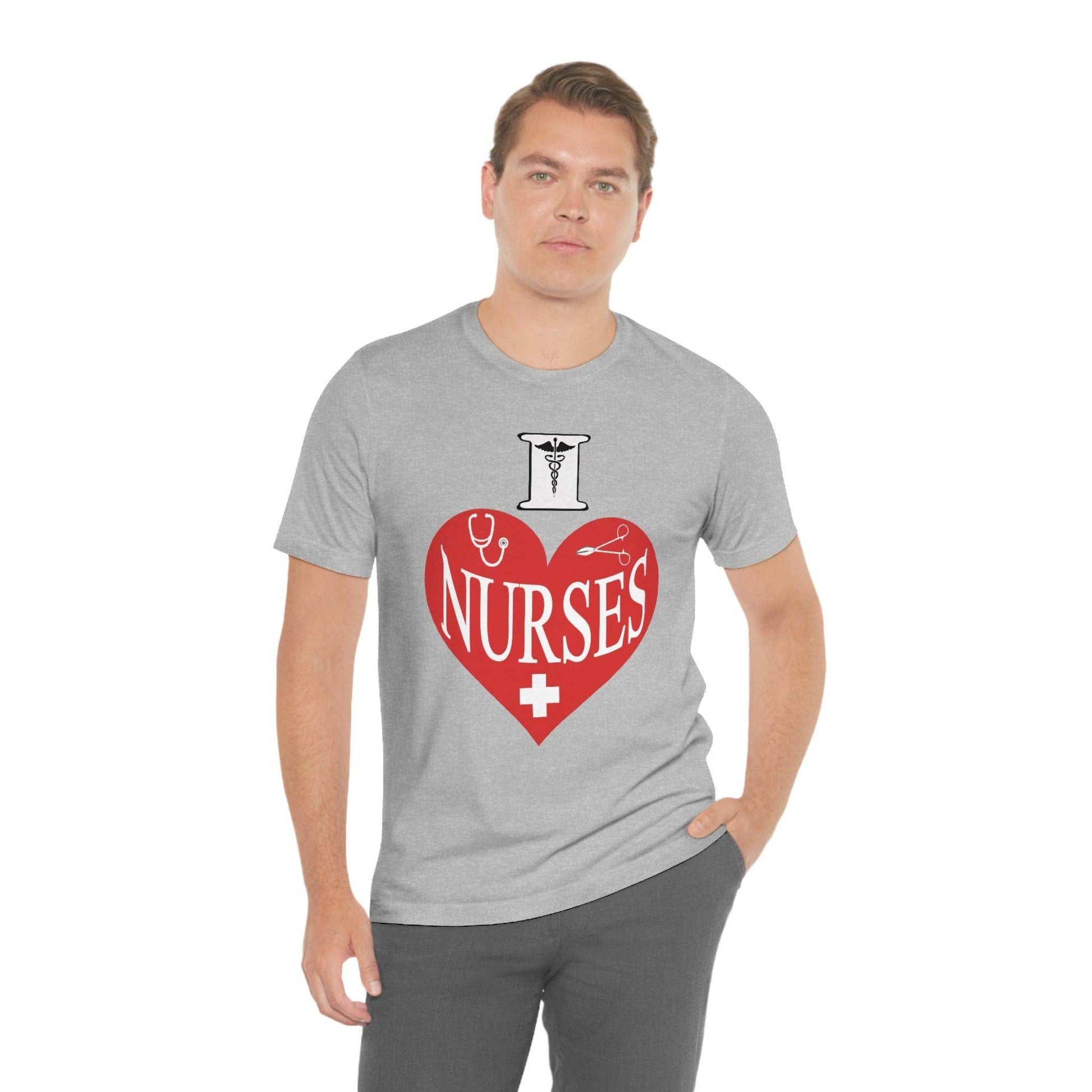 I love Nurses Tee - Giftsmojo