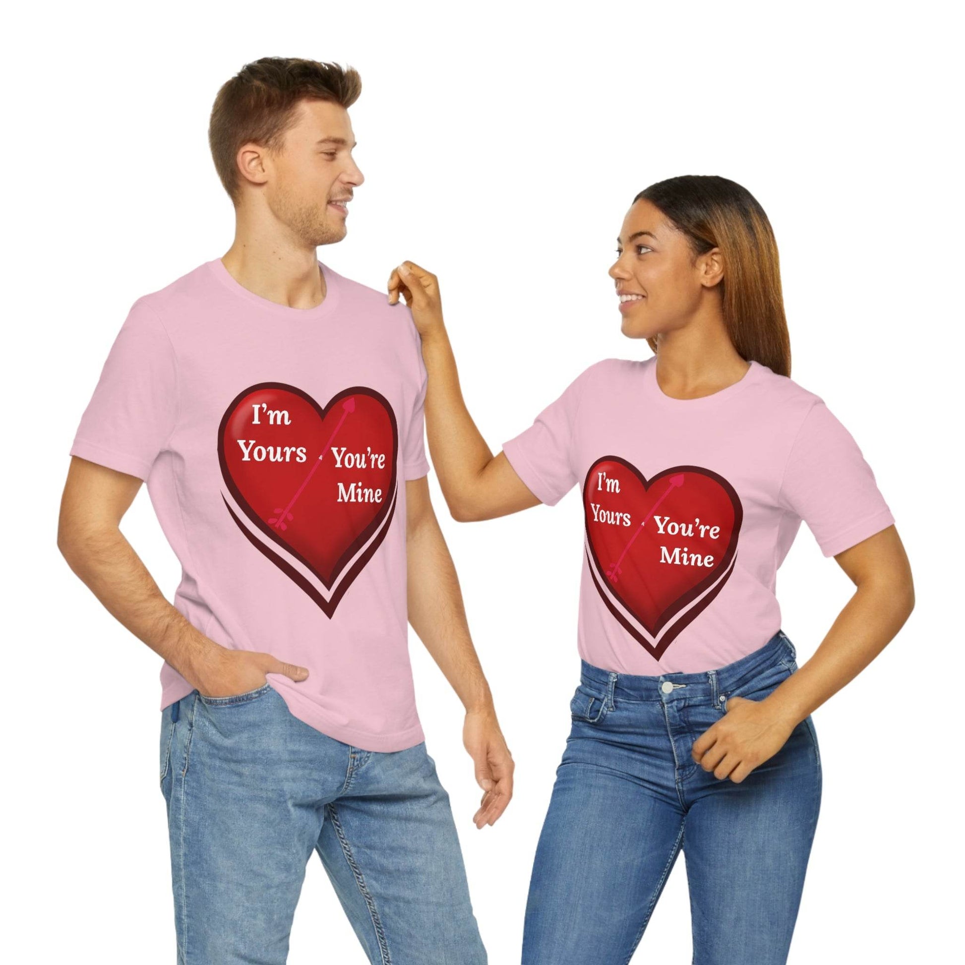 I'm Yours and You're Mine Heart Tee - Giftsmojo