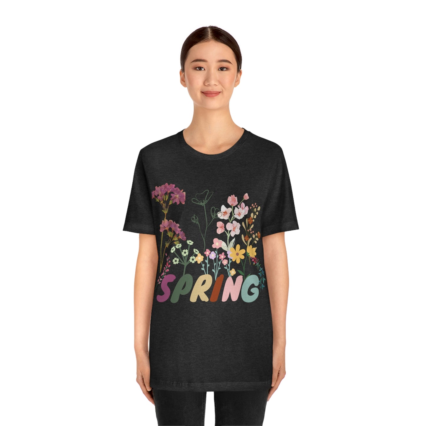 Spring Shirt, Flower T shirt, Vintage Botanical Shirt, Vintage T-shirt, Graphic Tshirt, Botanical Print, Vintage Flower Shirt, Wildflower,