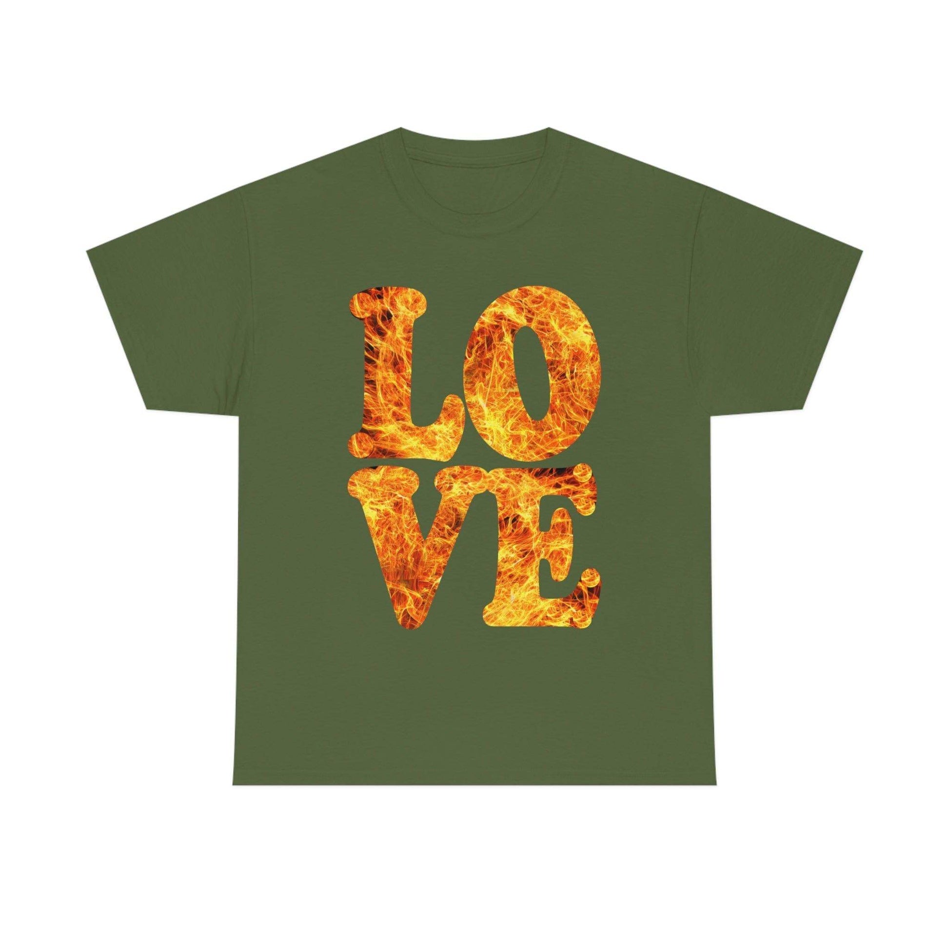 love fire big Tee - Giftsmojo