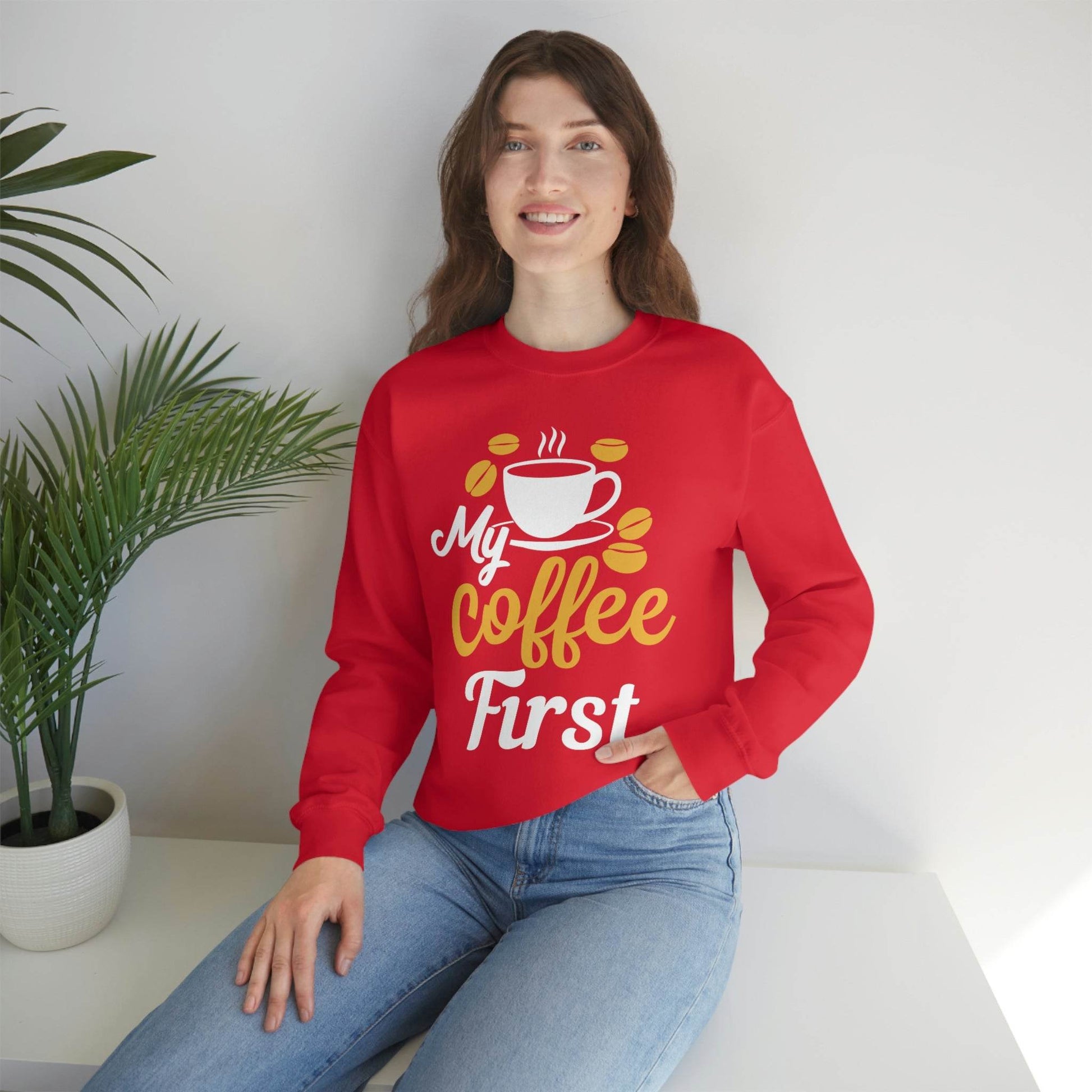 My Coffee First Sweatshirt - Giftsmojo