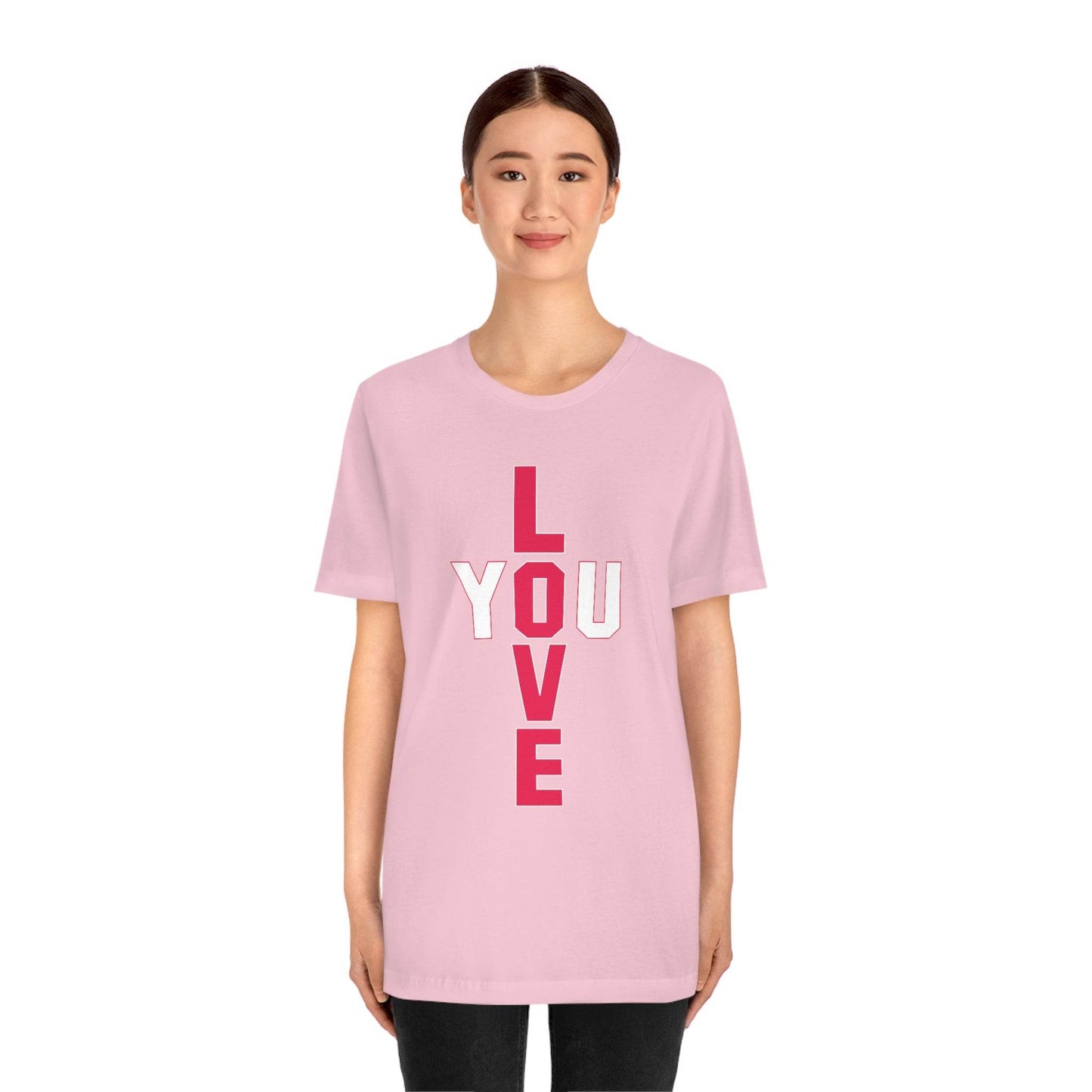 T-shape Love you Tee - Giftsmojo