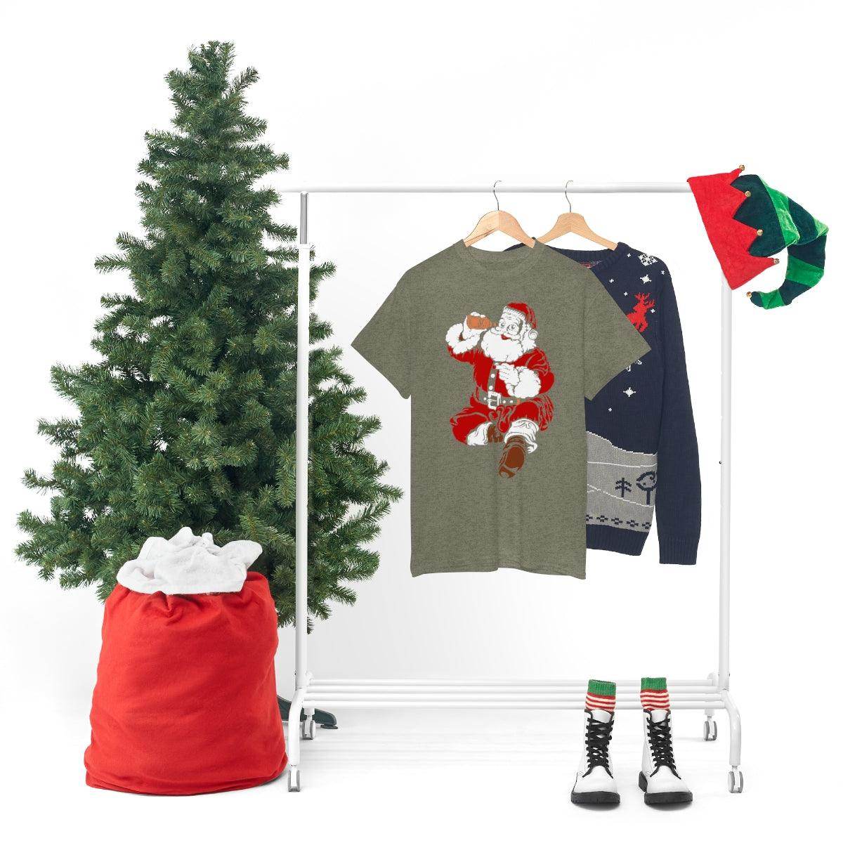 Santa Drinking Beer Funny T-shirt Funny Christmas Shirt Funny Santa Shirt Santa Gift - Giftsmojo