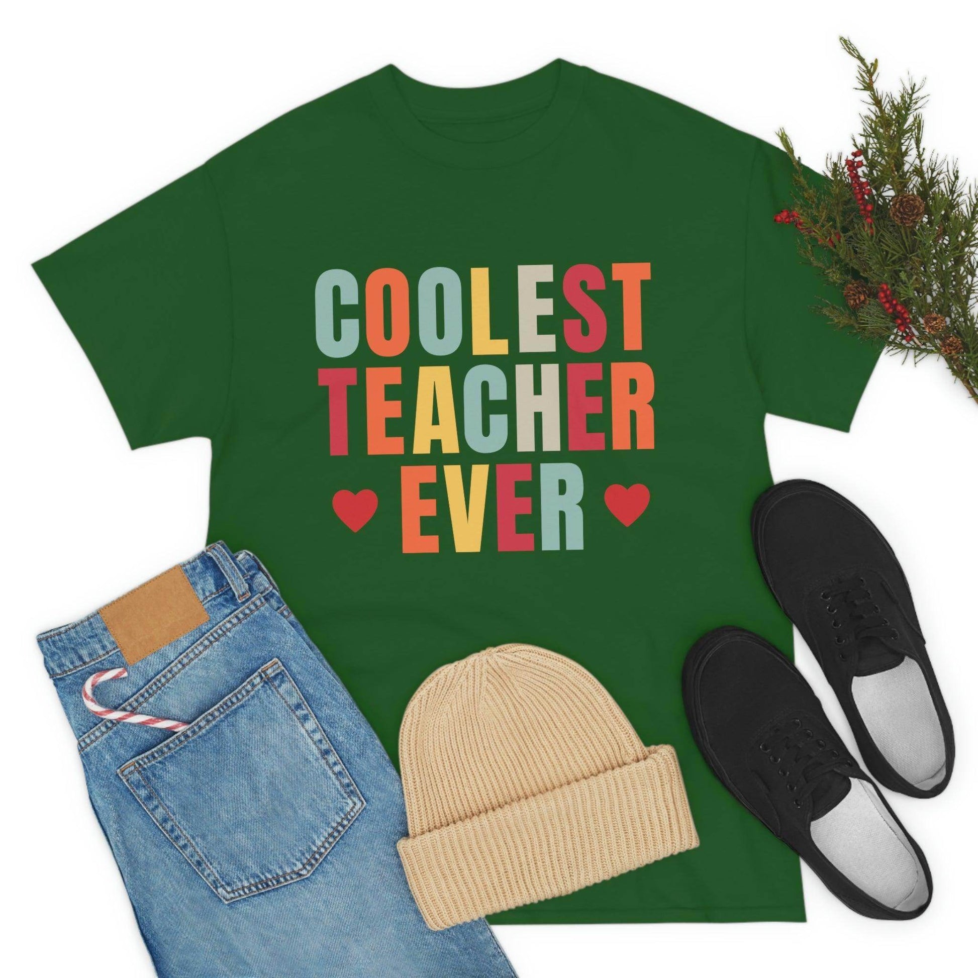 Coolest Teacher Ever T-Shirt - teacher gift - teacher appreciation - Giftsmojo