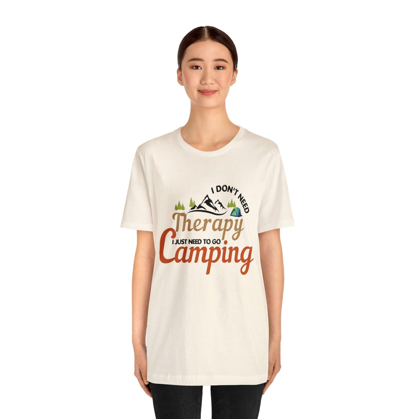 I don't need therapy I just need to go camping, camping shirt, dad shirt, dad gift, gift for outdoor lover, fishing gift nature lover shirt