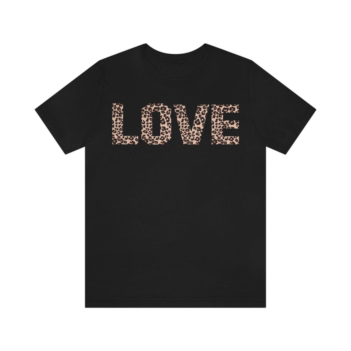 Leopard print love Tee - Giftsmojo