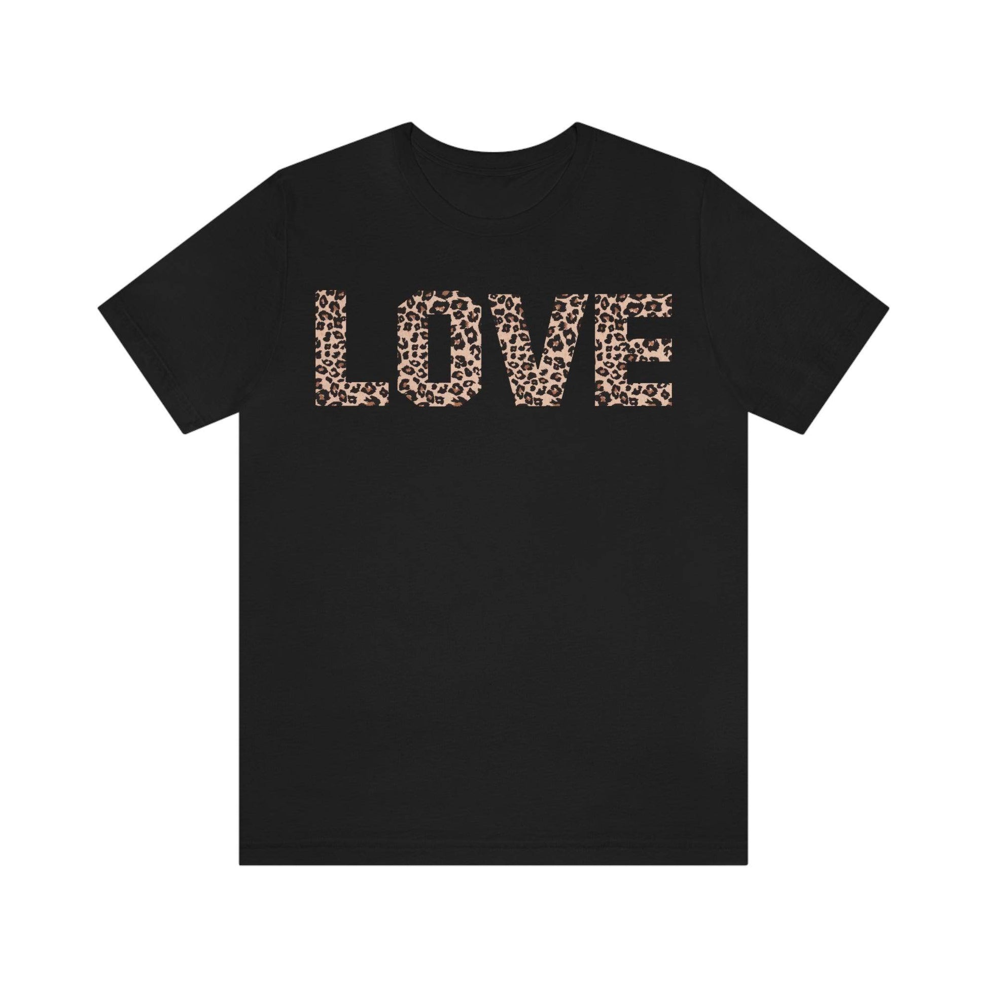 Leopard print love Tee - Giftsmojo