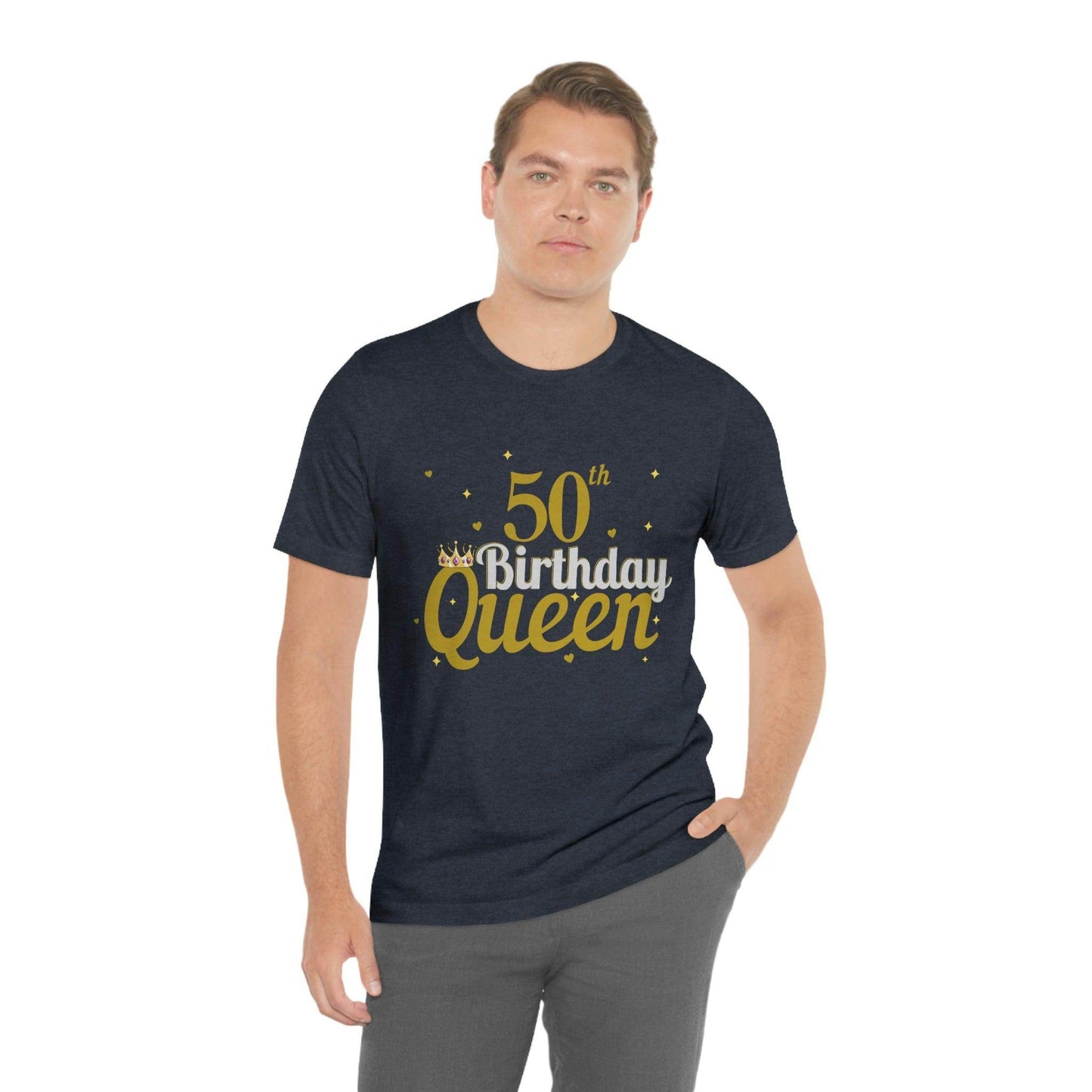 50th birthday queen shirt, birthday shirt, gift for her - Giftsmojo
