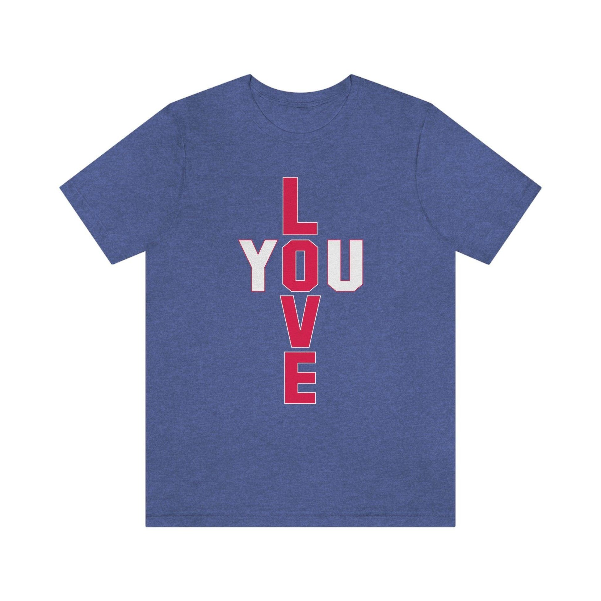 T-shape Love you Tee - Giftsmojo