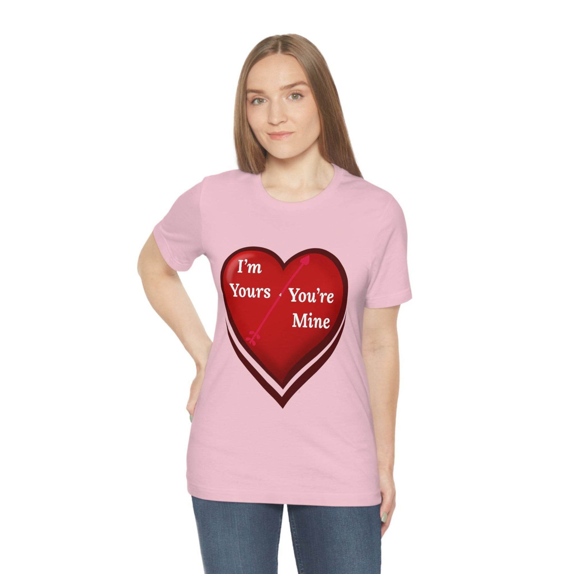 I'm Yours and You're Mine Heart Tee - Giftsmojo