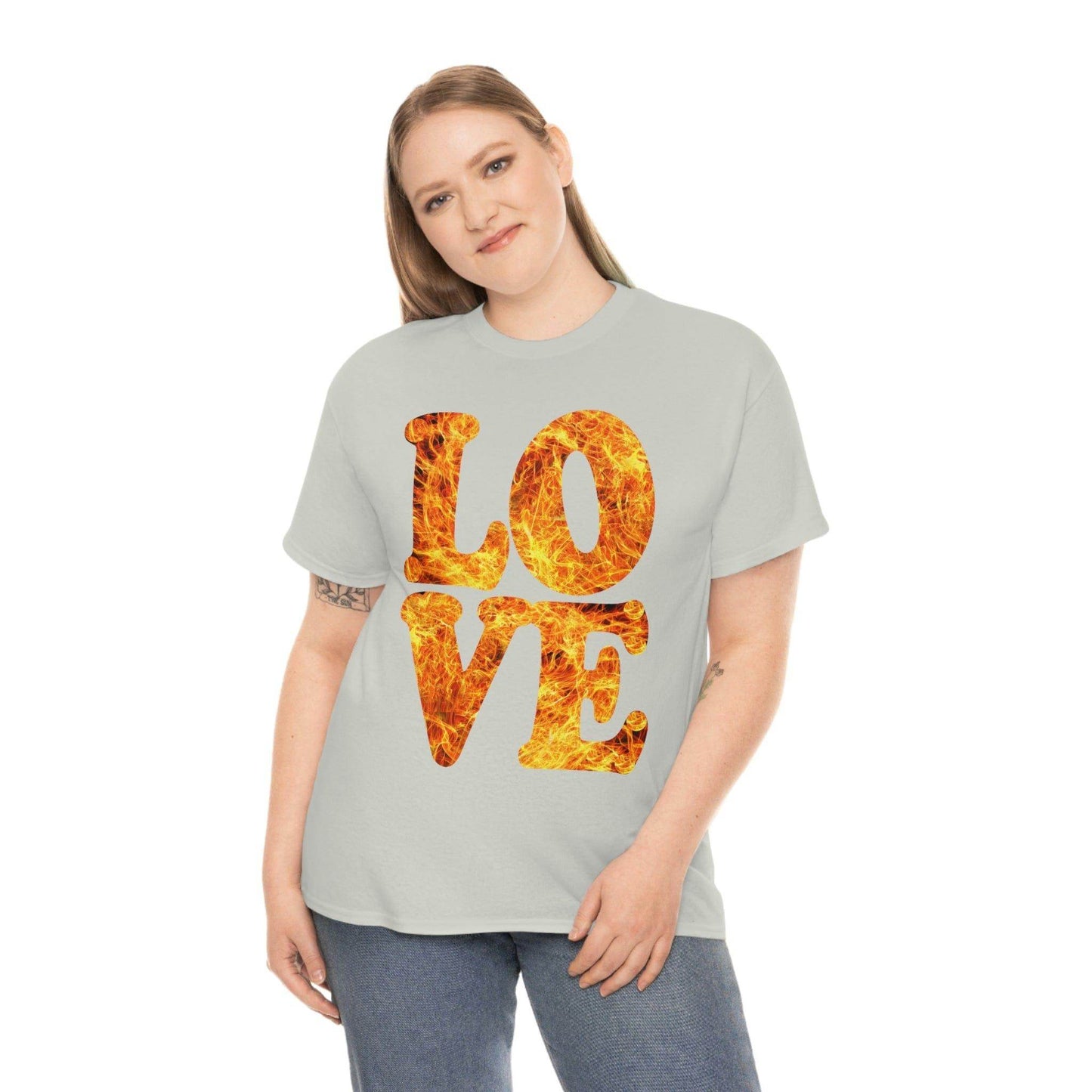 love fire big Tee - Giftsmojo